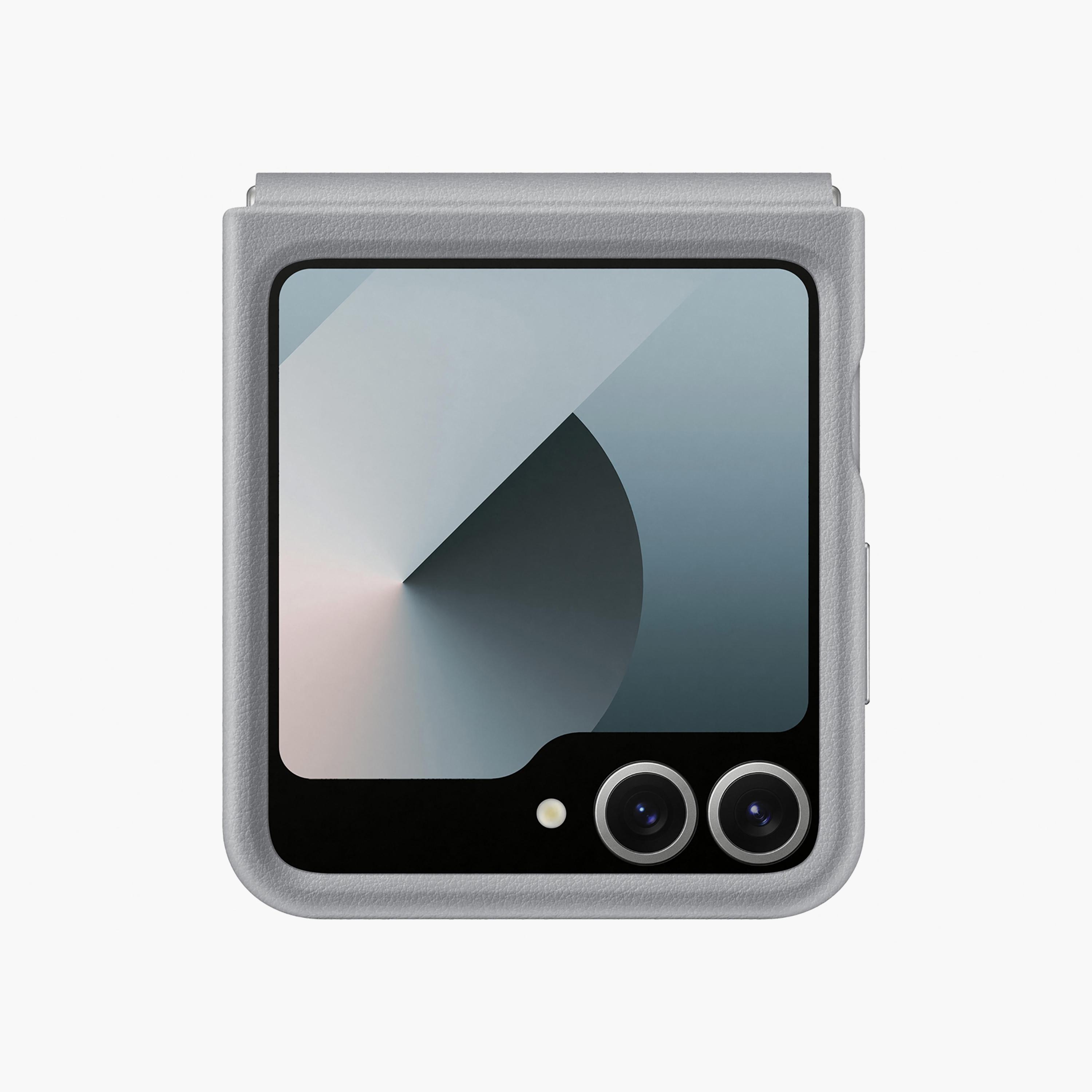 غطاء جلدي نباتي قابل للطي لهاتف سامسونج جالاكسي زد فليب 6، رمادي | EF-VF741PJEGWW-electronics-accessories-mobileaccesories-image-5