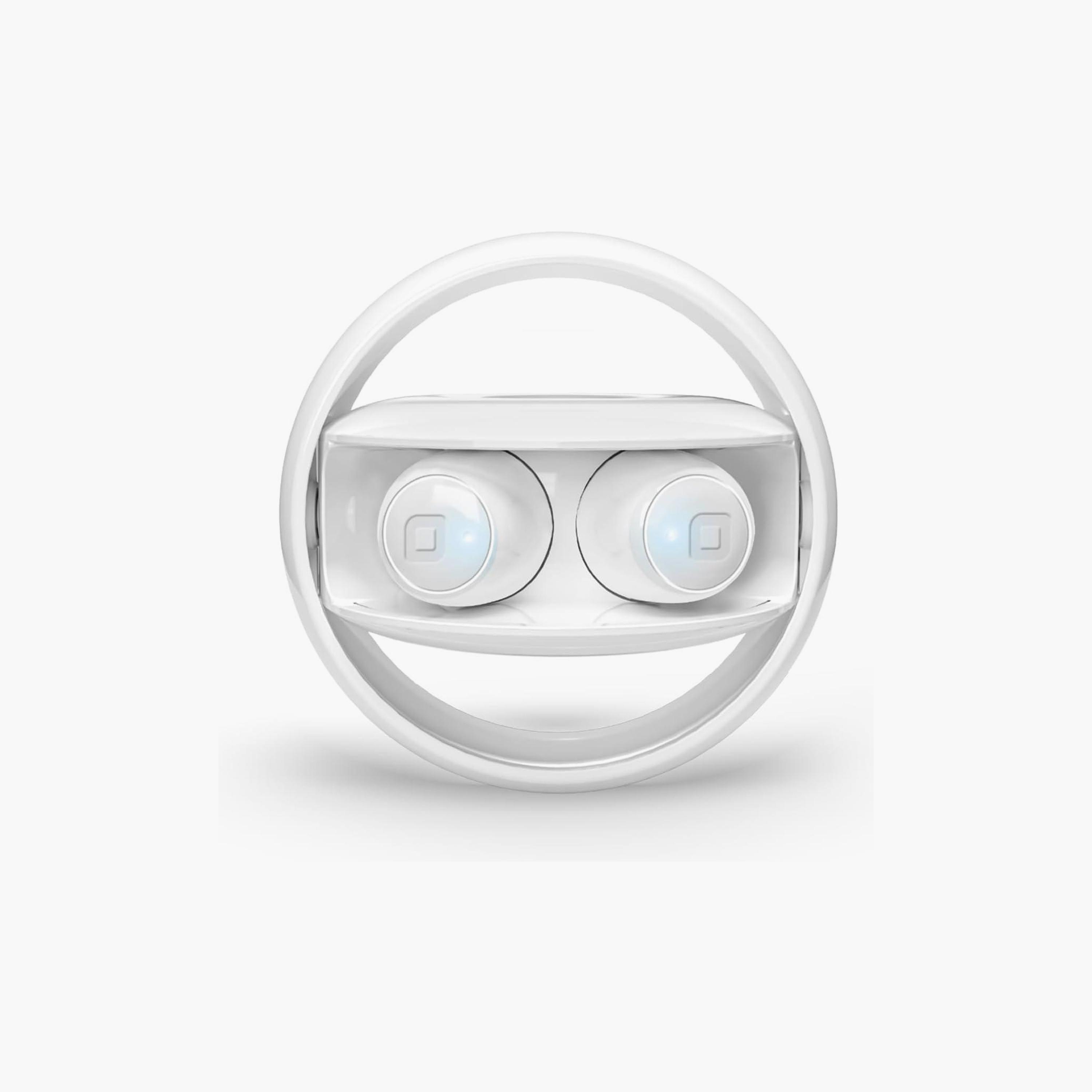 سماعات أذن لاسلكية حقيقية SBS توين سبين 360° علبة قابلة للدوران 350 م.أ س أبيض | TEEARTWSSPINBTW-electronics-headphonesandearphones-image-3