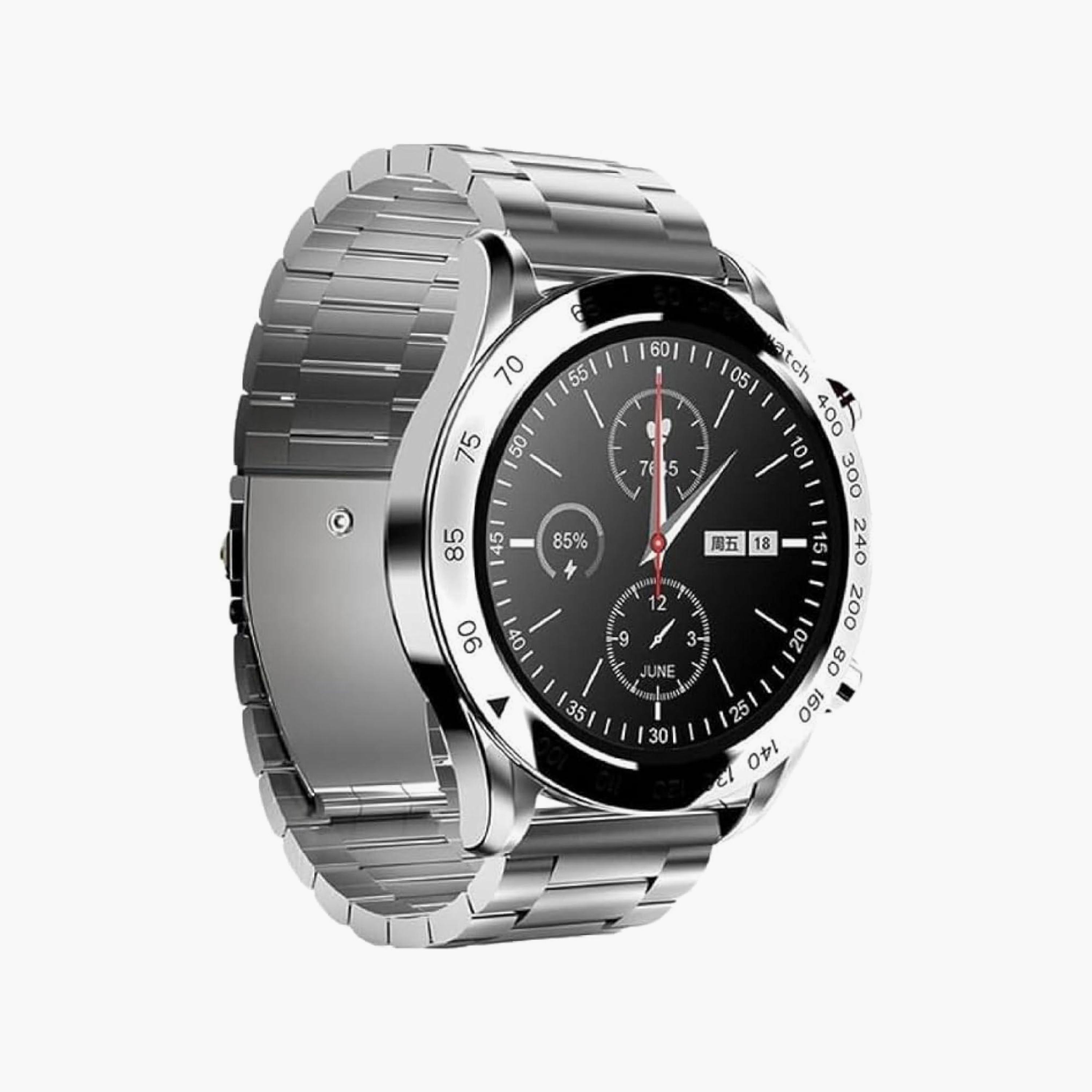 HiFuture Pro Stainless-Steel Smartwatch Silver | FutureGo-electronics-smartwatches-image-1