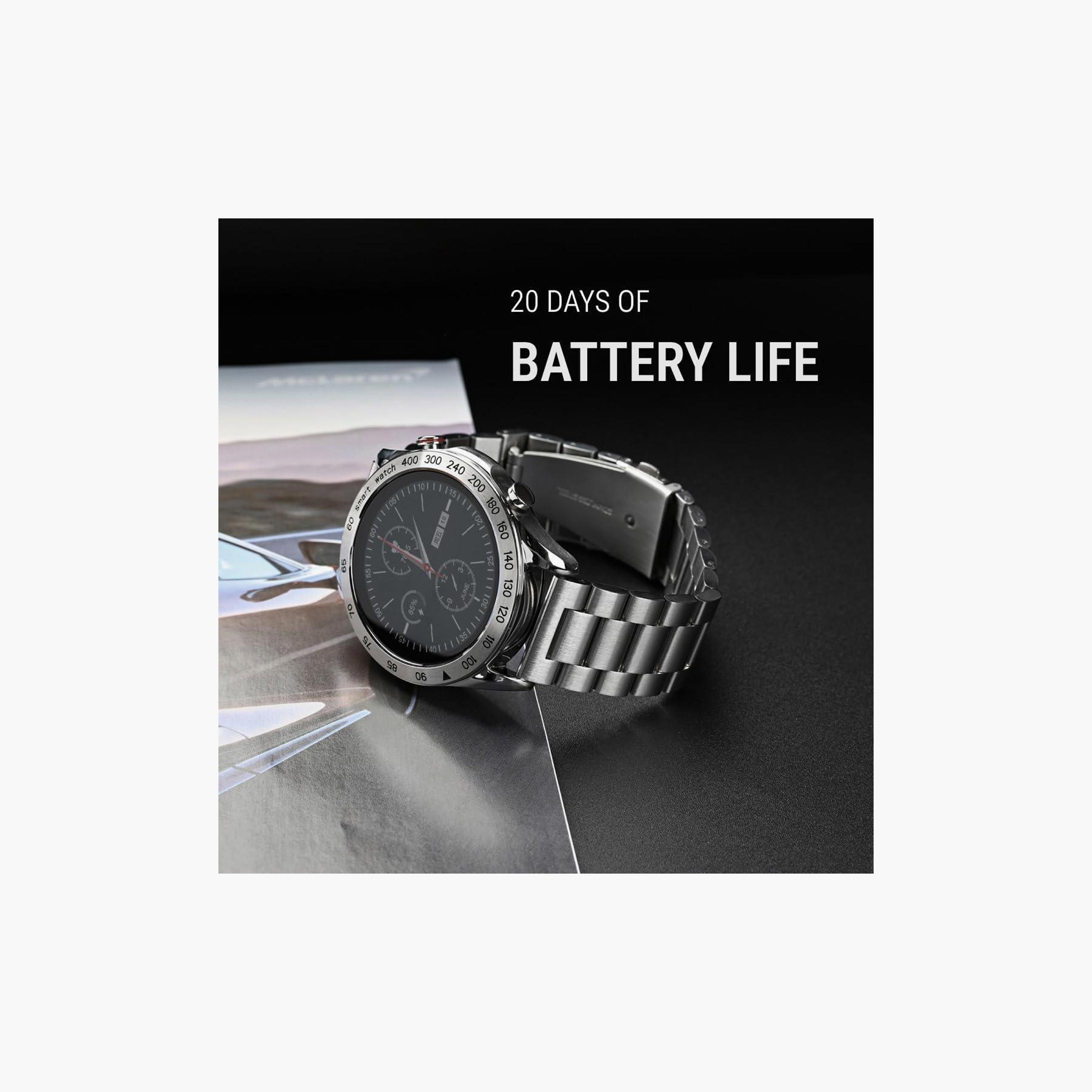 HiFuture Pro Stainless-Steel Smartwatch Silver | FutureGo-electronics-smartwatches-image-3