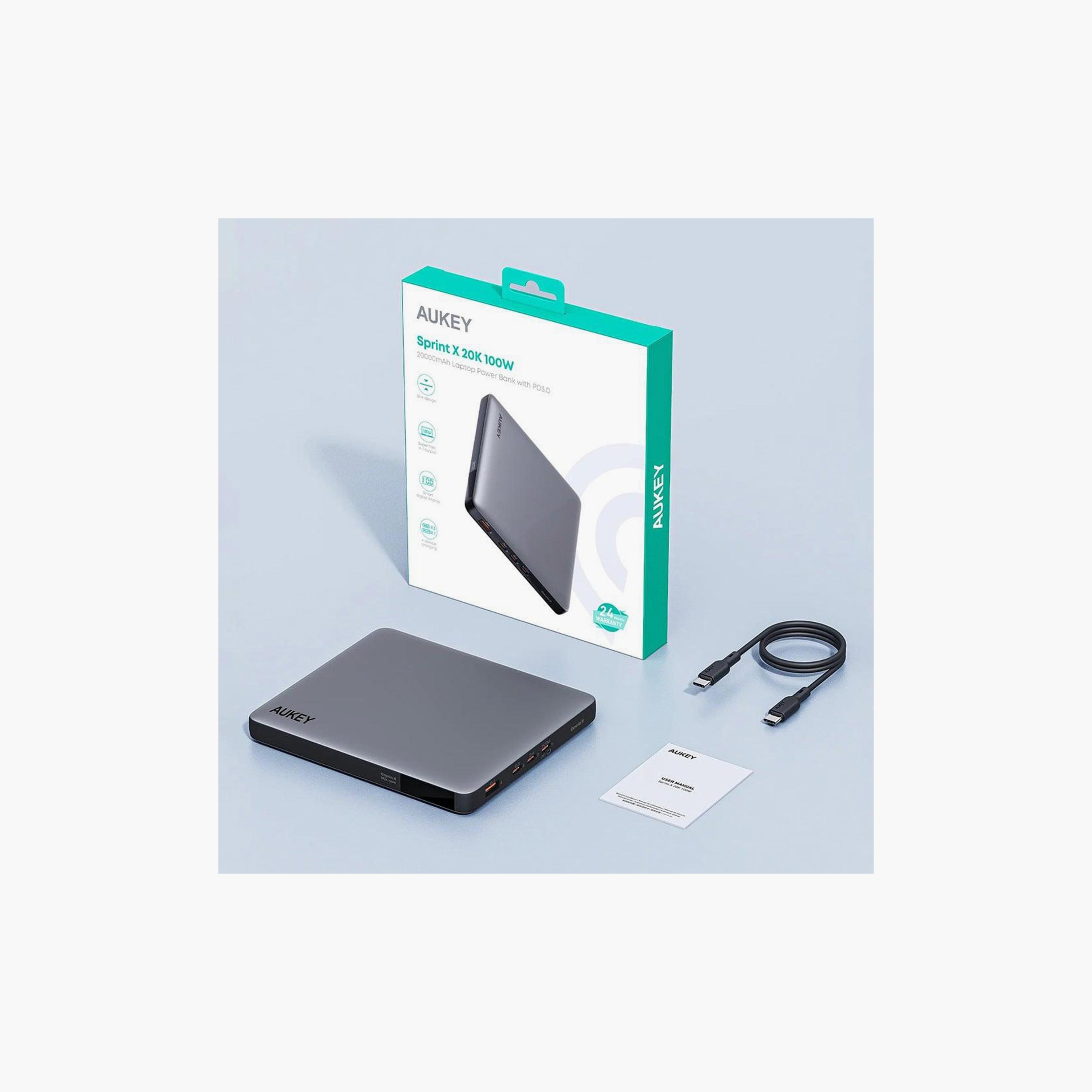 باور بانك أوكي 20000 مللي أمبير ساعة رمادي | PB-Y44-electronics-accessories-mobileaccesories-image-3