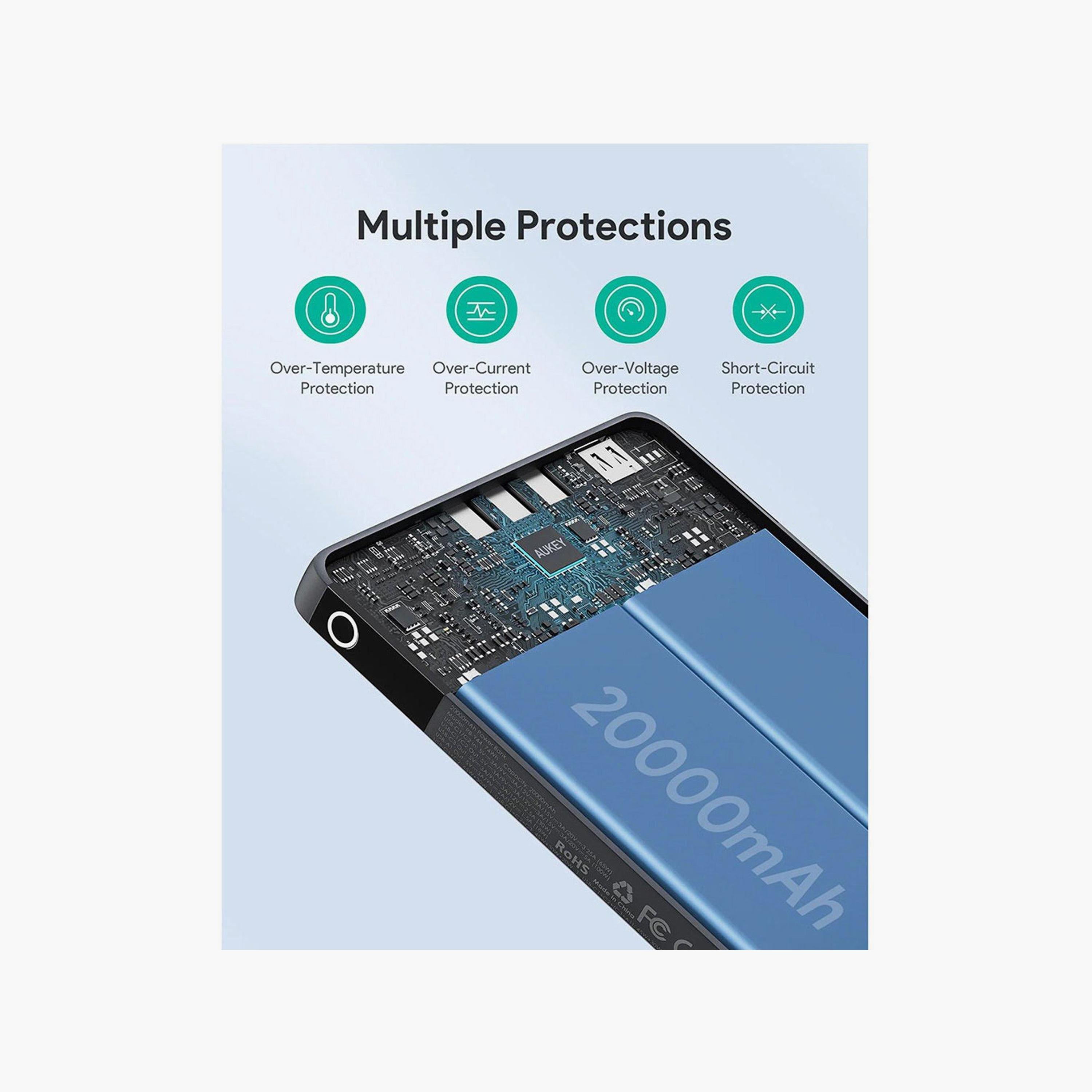 Aukey Power Bank 20000mAh Grey | PB-Y44-electronics-accessories-mobileaccesories-image-5