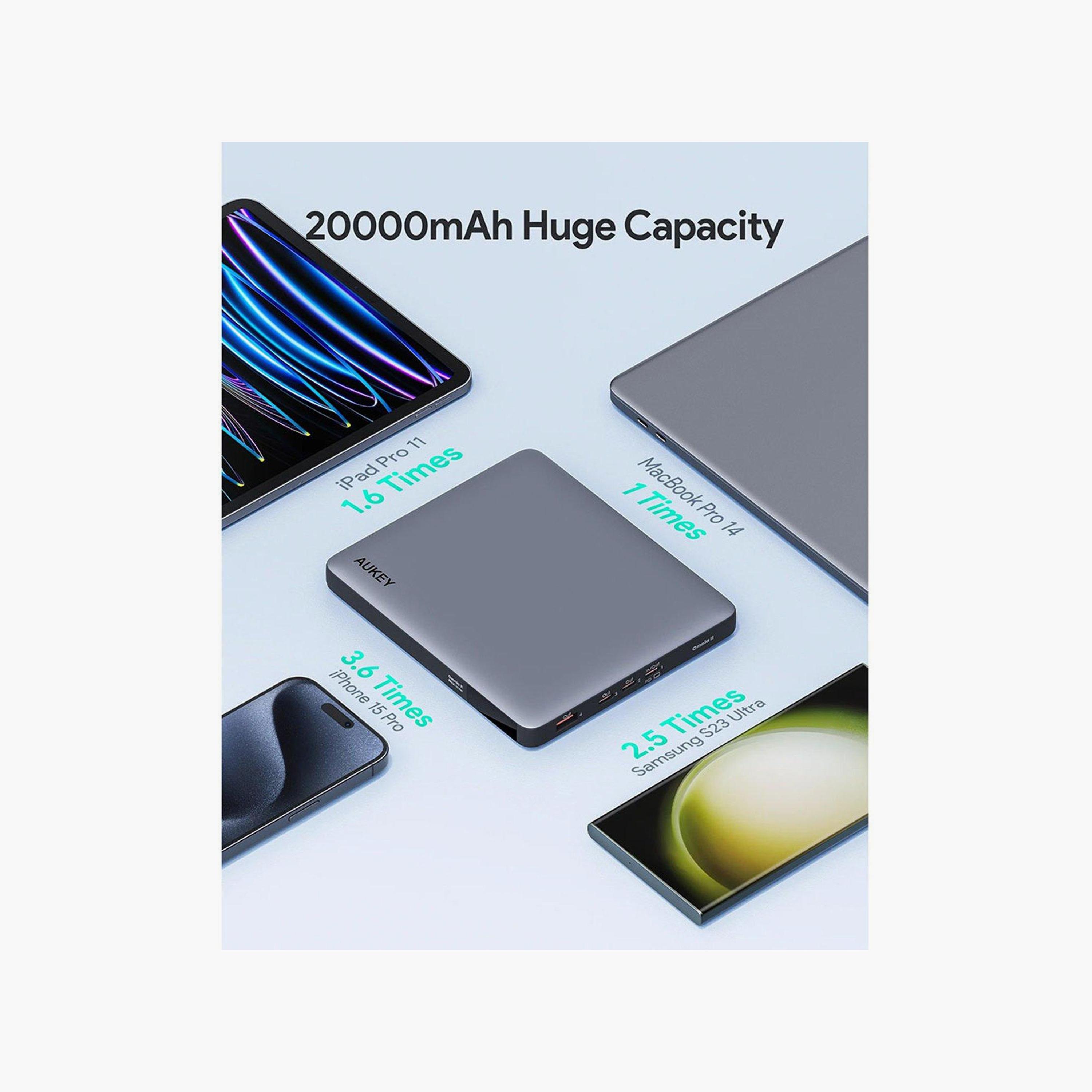 باور بانك أوكي 20000 مللي أمبير ساعة رمادي | PB-Y44-electronics-accessories-mobileaccesories-image-6