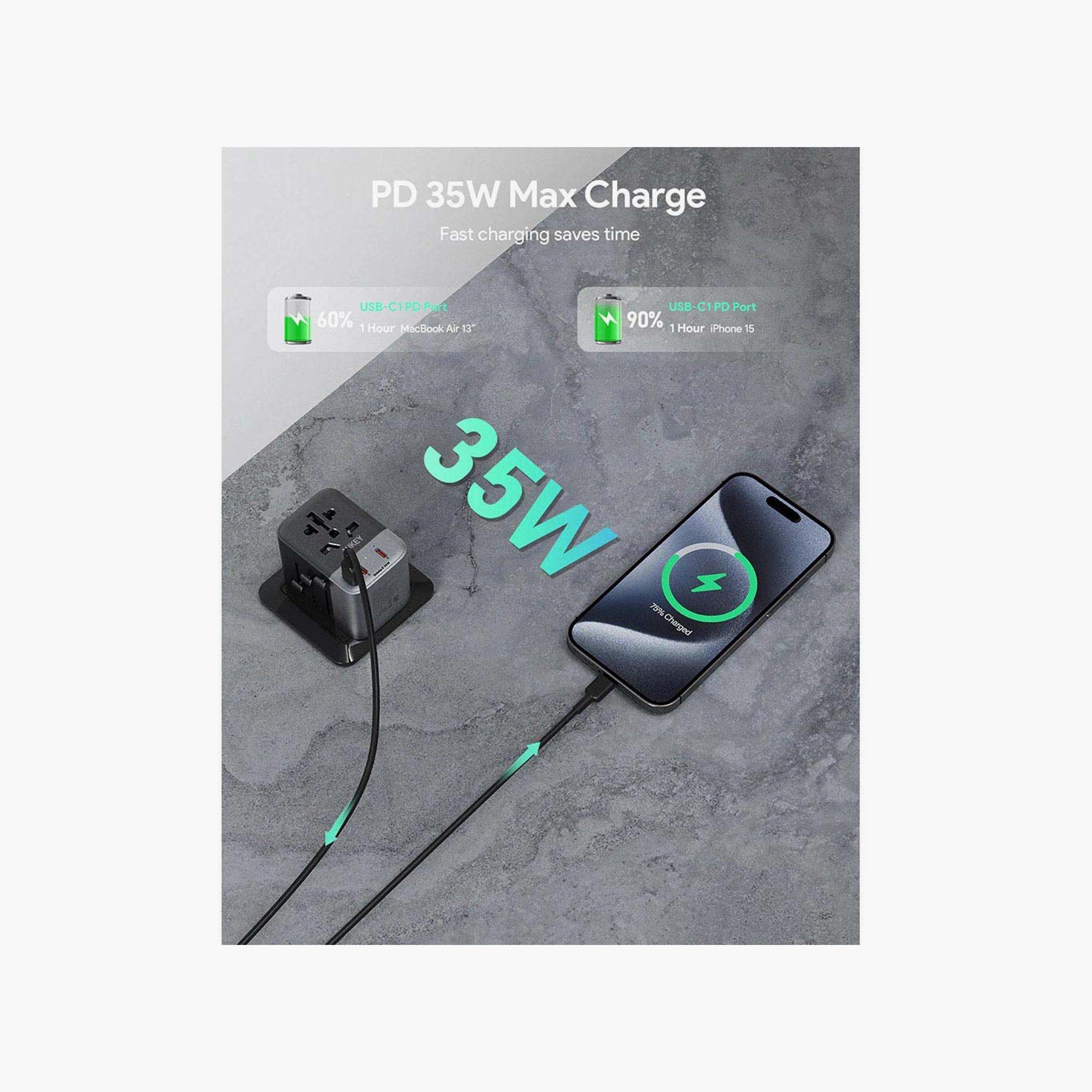 Aukey 35W Universal Travel Adapter Black | PA-TA07A-electronics-accessories-mobileaccesories-image-4