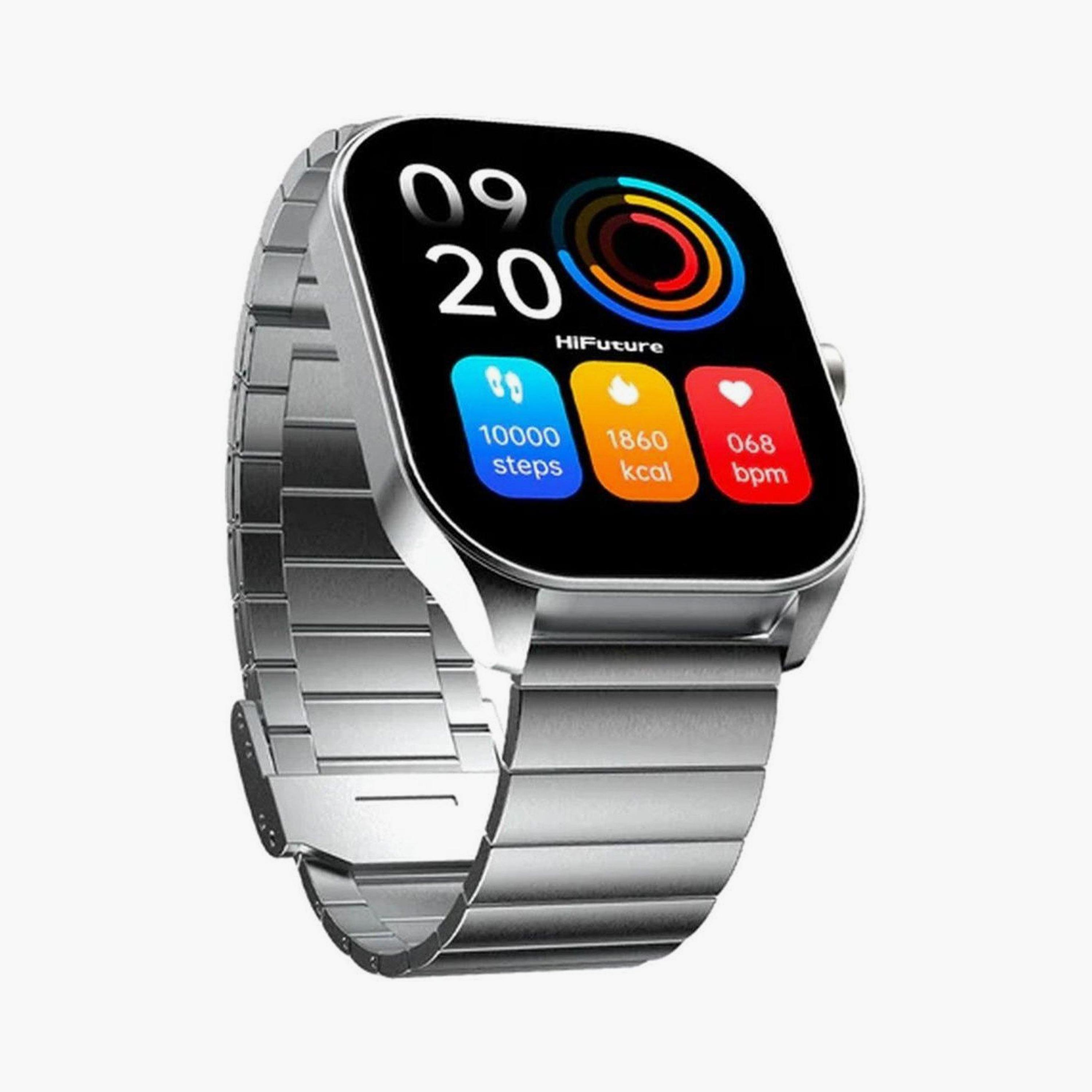 ساعة هاي فيوتشر أبكس الذكية باللون الفضي | APEX-electronics-smartwatches-image-1