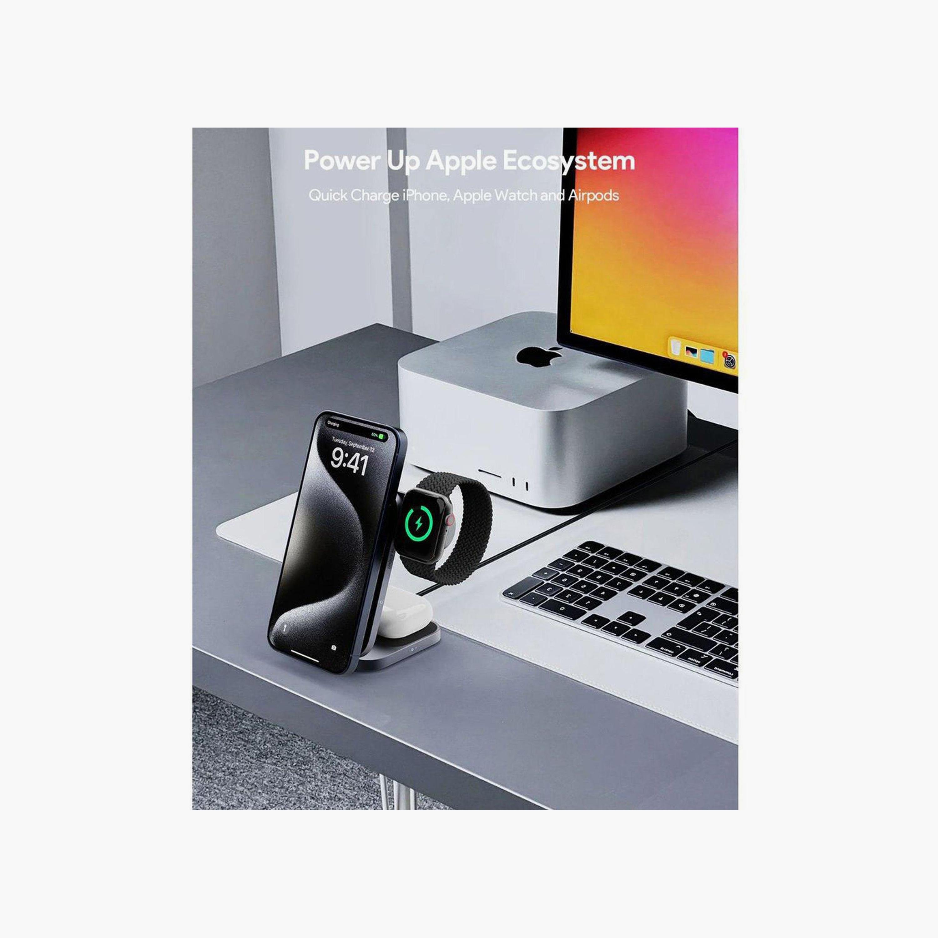 شاحن لاسلكي 3 في 1 من أوكي - رمادي | LC-MC312-GY-electronics-accessories-mobileaccesories-image-4