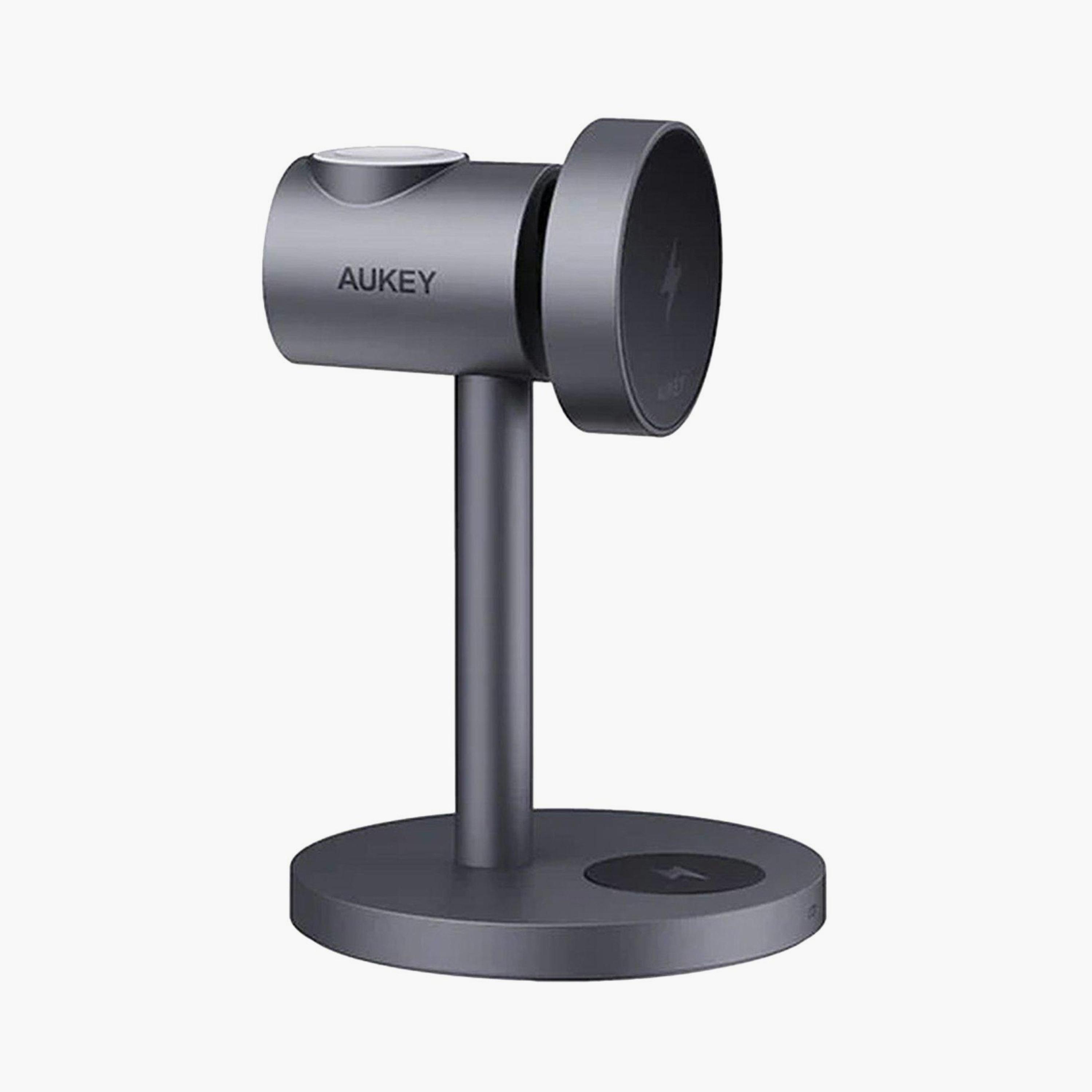 شاحن لاسلكي مغناطيسي 3 في 1 من أوكي - رمادي | LC-MC311-GY-electronics-accessories-mobileaccesories-image-1