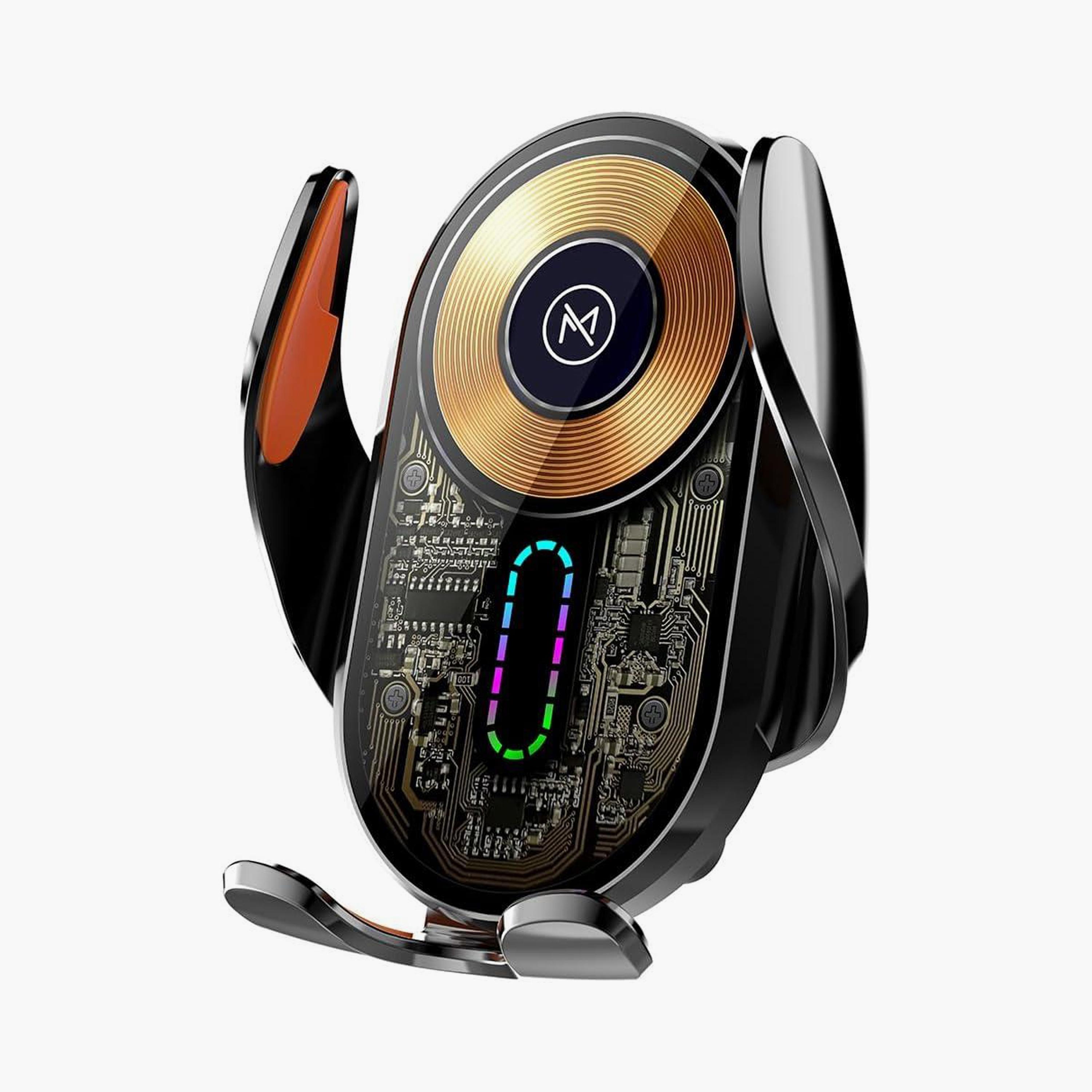 شاحن سيارة لاسلكي مغناطيسي سريع من ماكس آند ماكس، شفاف للغاية مع حامل شحن | MCW3-electronics-accessories-mobileaccesories-image-1