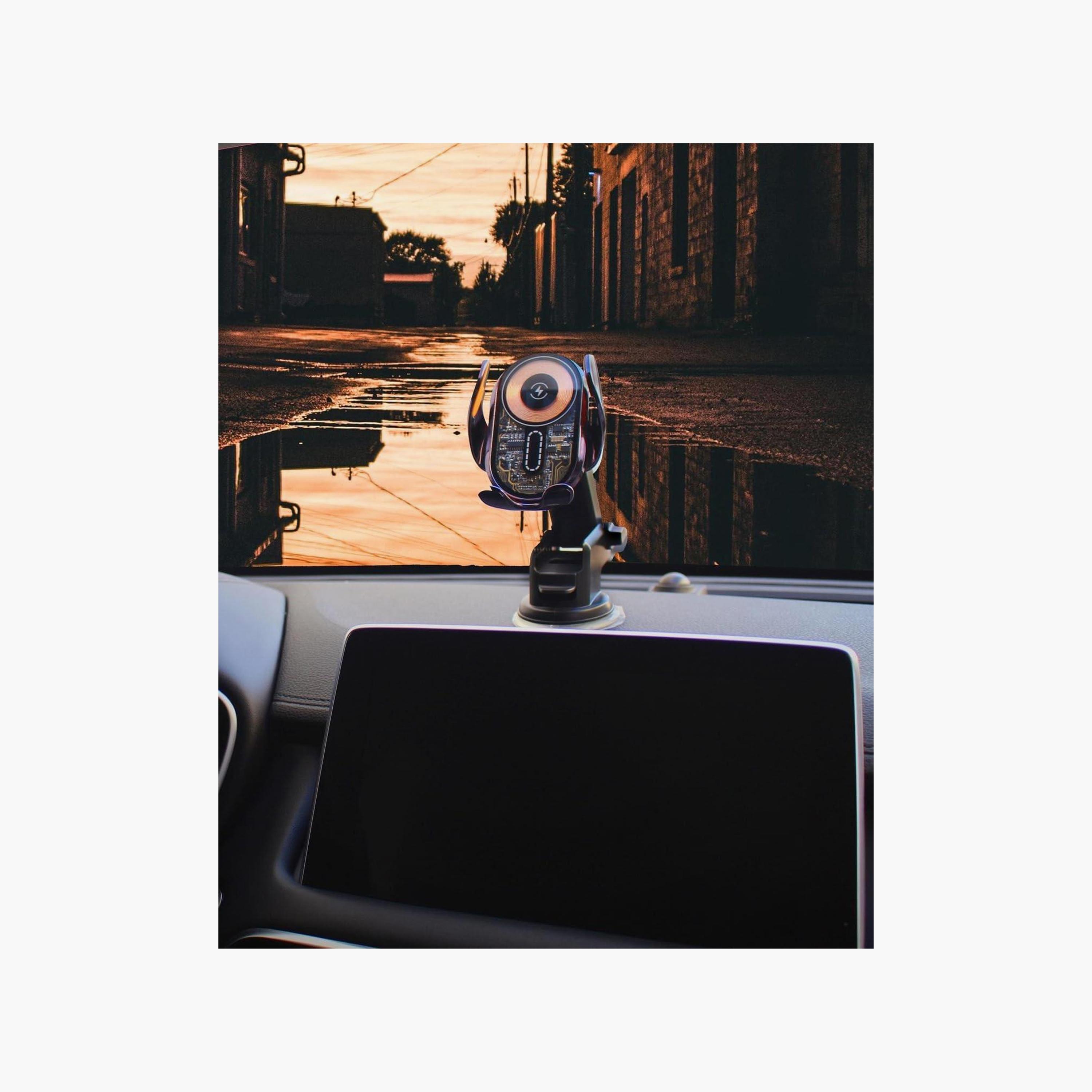 شاحن سيارة لاسلكي مغناطيسي سريع من ماكس آند ماكس، شفاف للغاية مع حامل شحن | MCW3-electronics-accessories-mobileaccesories-image-6