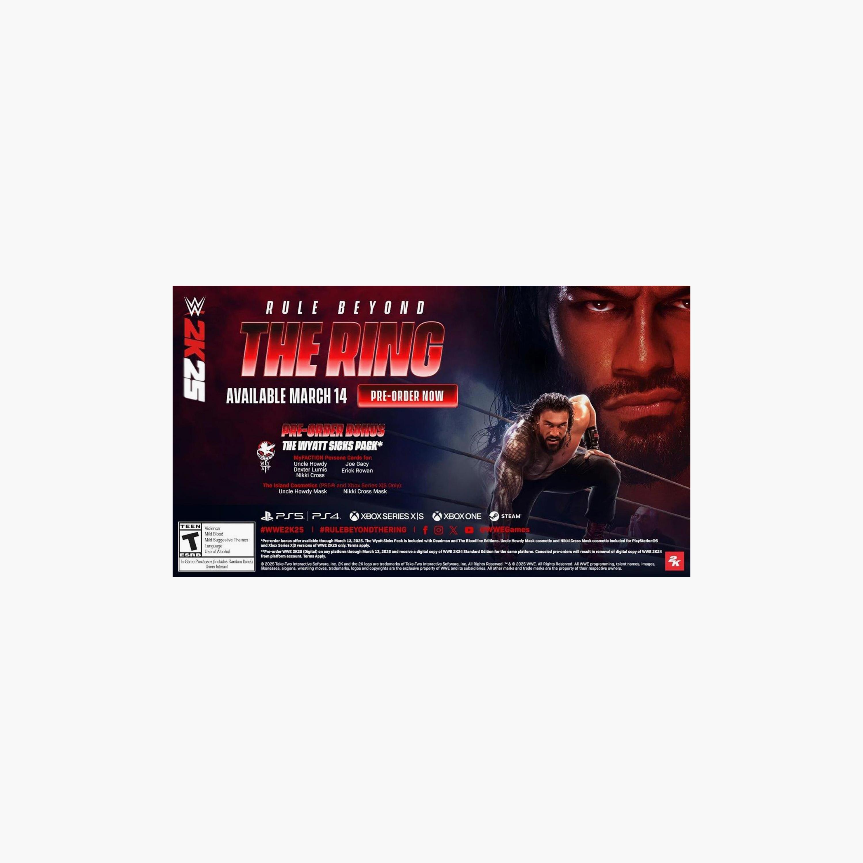 سوني PS5 WWE 2K25 لعبة | 74564-electronics-gamesandconsoles-image-2