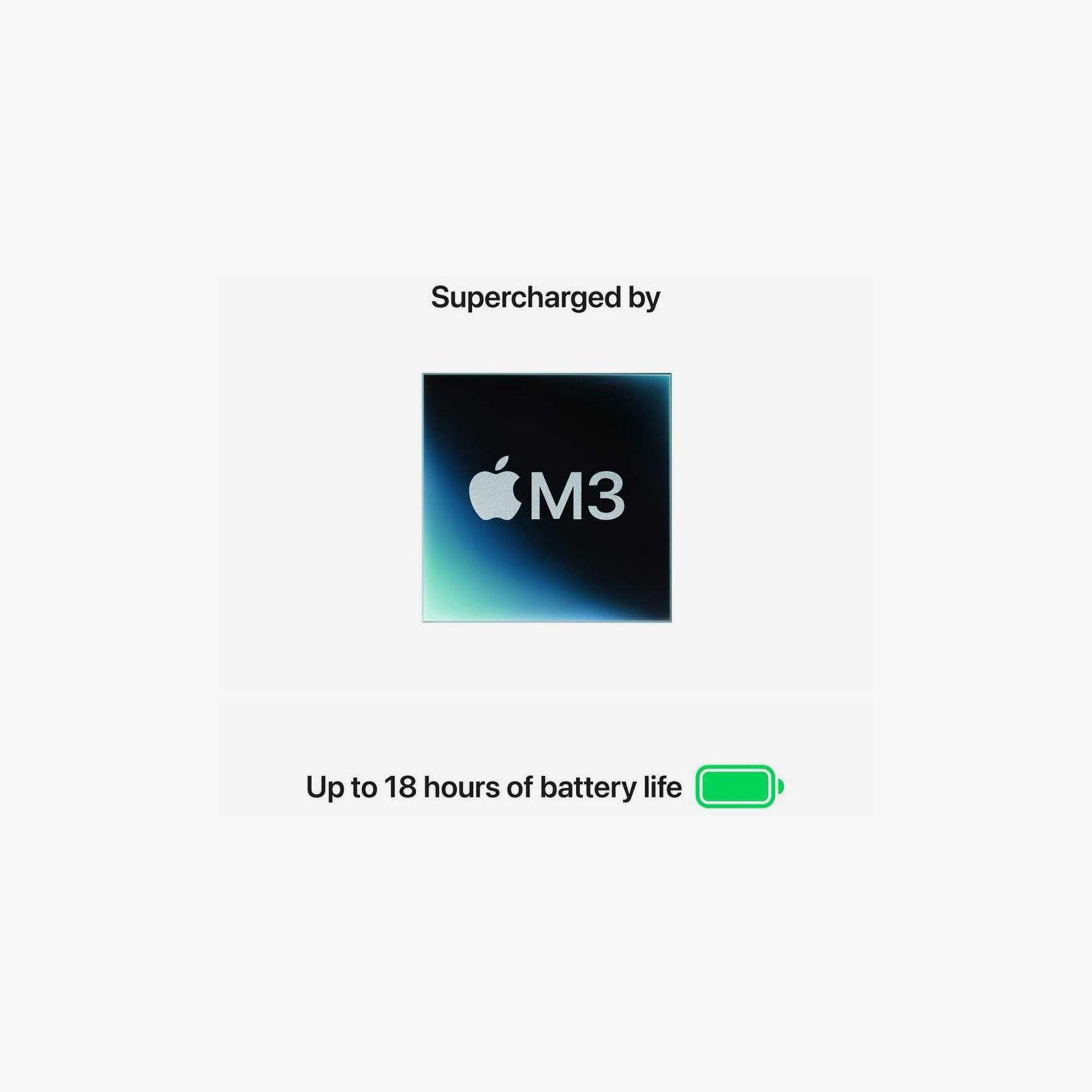 ماك بوك إير أبل 13" M3، معالج رسومات ثماني النواة (RAM)16ج قرص SSD 256 ج إنجليزية عربية (2024)-electronics-laptops-image-3