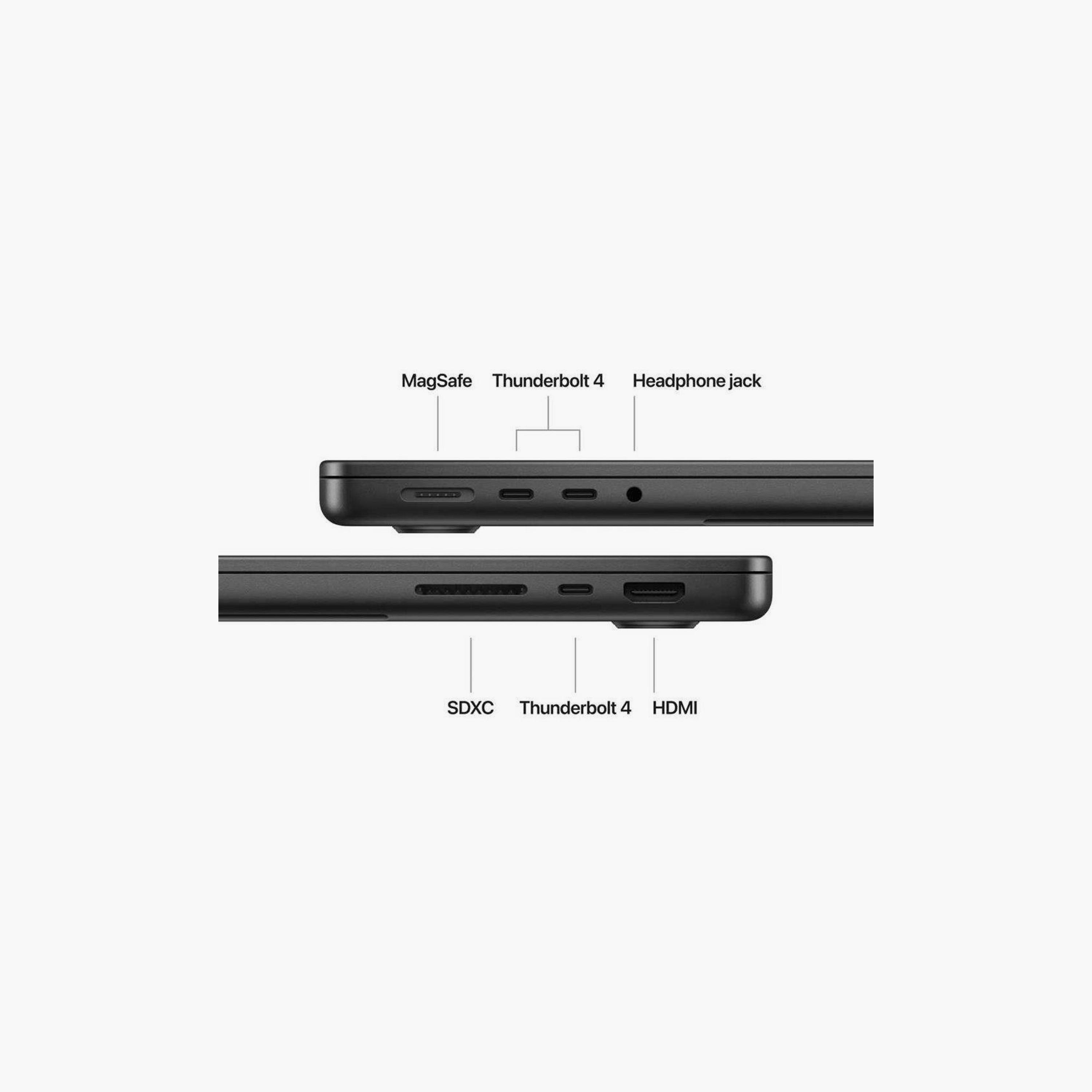 ماك بوك برو أبل 14" معالج M4 برو 12معالج نواة رسومات 16 نواة، (RAM)24ج SSD 512 ج - إنجليزي (2024)-electronics-laptops-image-7
