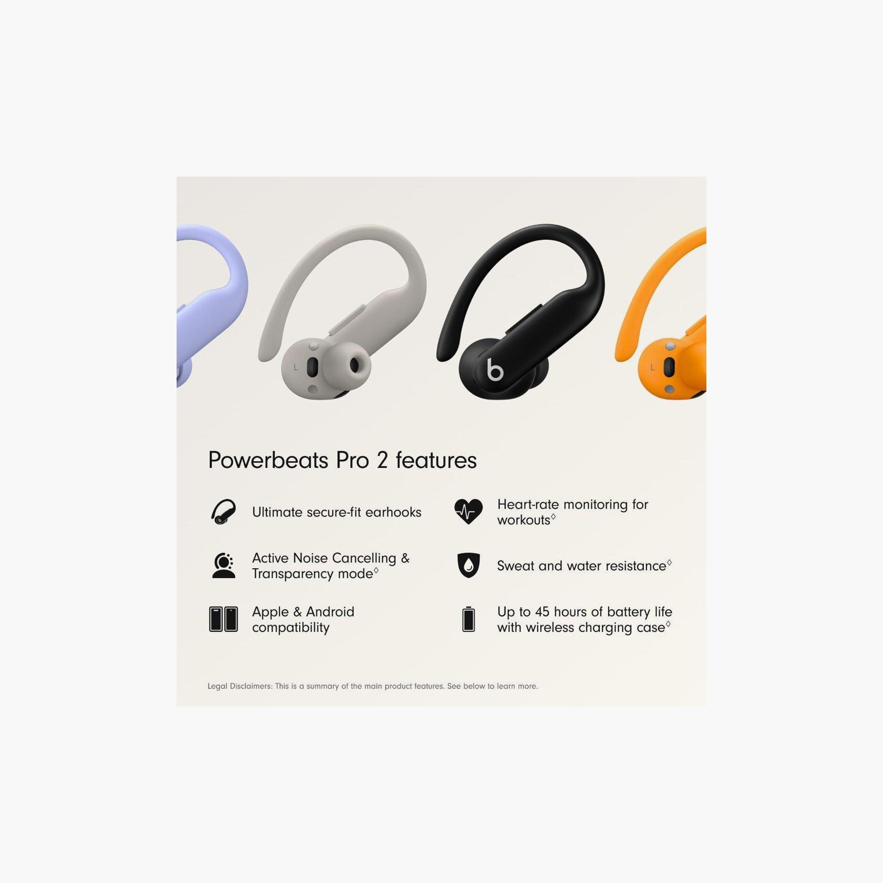 Apple Beats Powerbeats Pro 2 Wireless Bluetooth Earbuds Jet Black | MX723AE/A-electronics-headphonesandearphones-image-2