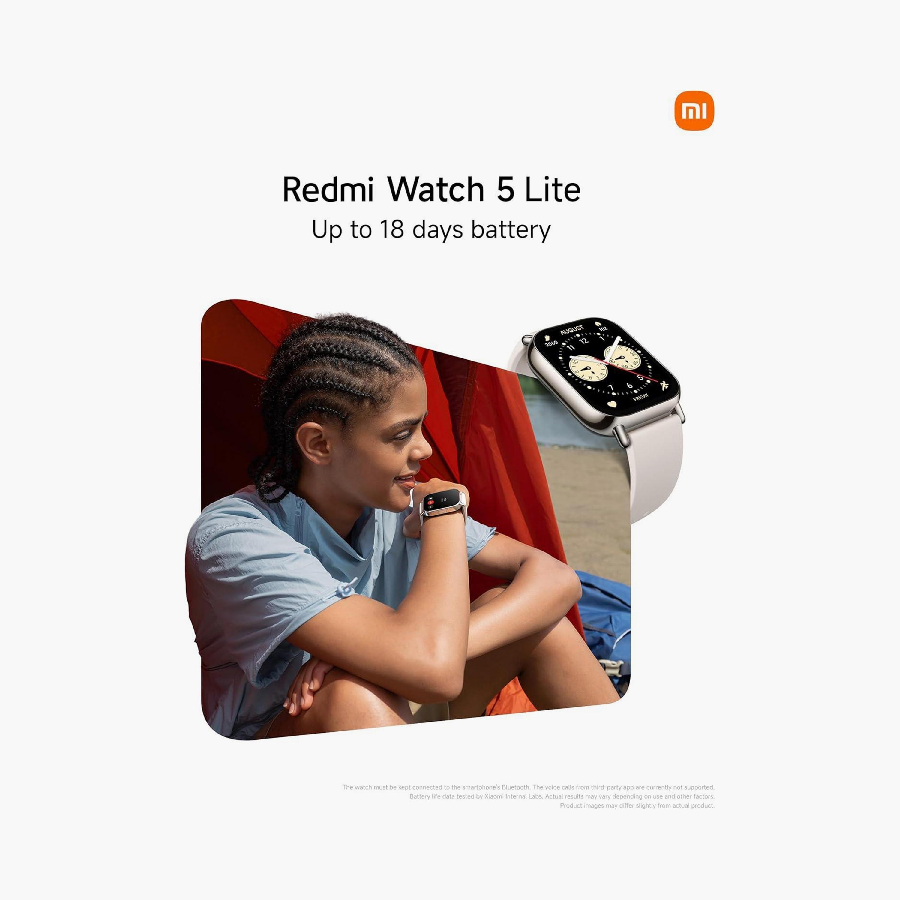 ساعة شاومي ريدمي 5 لايت الذكية باللون الذهبي الفاتح | M2352W1-electronics-smartwatches-image-5