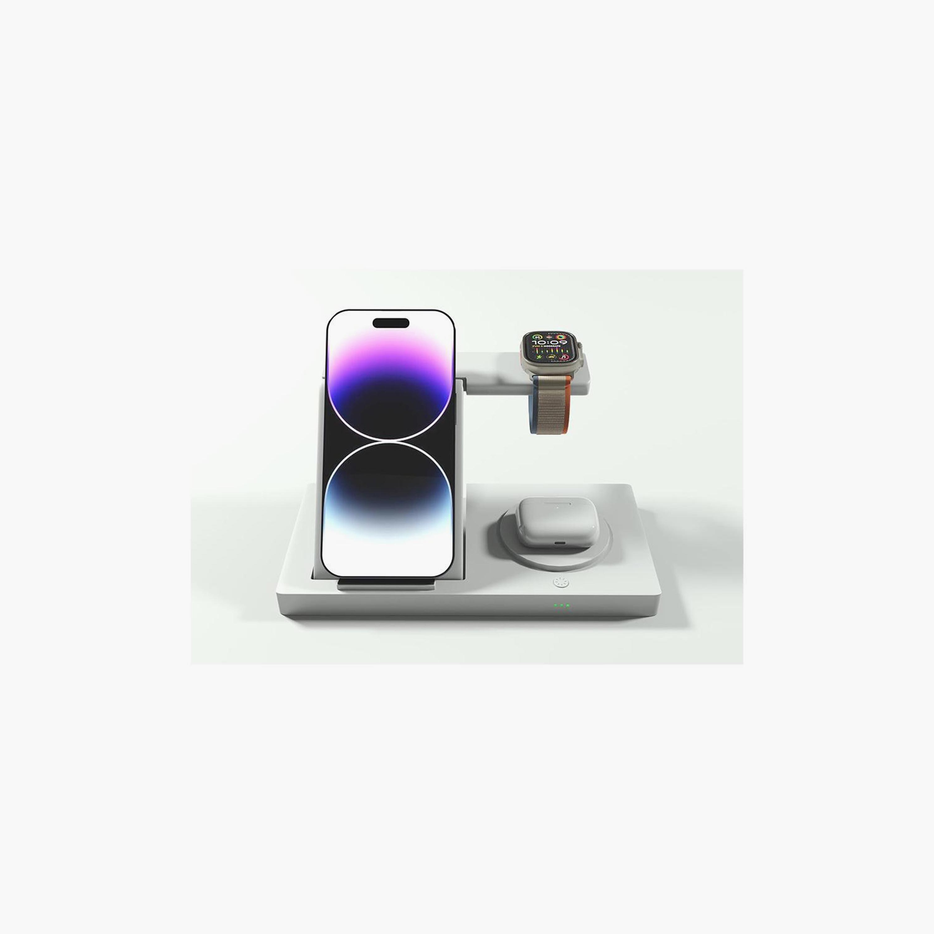 Max & Max Wireless Mobile Charging Station 3-in-1 | MXMMWC3N1-WHT-electronics-accessories-mobileaccesories-image-3