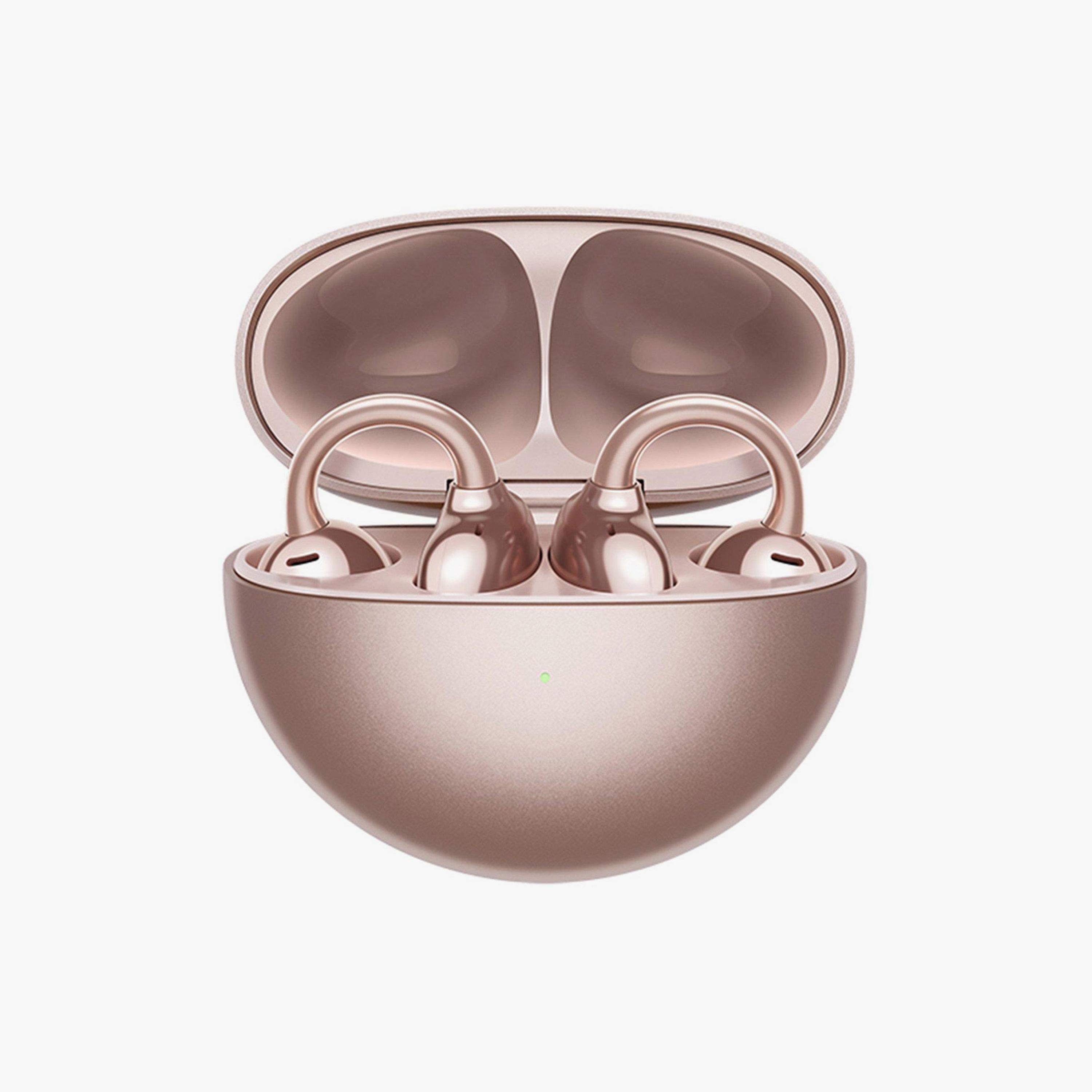 سماعة هواوي فري كليب داخل الأذن بتقنية البلوتوث - لون ذهبي وردي | HUW-FREECLIP-RGLD-electronics-headphonesandearphones-image-1