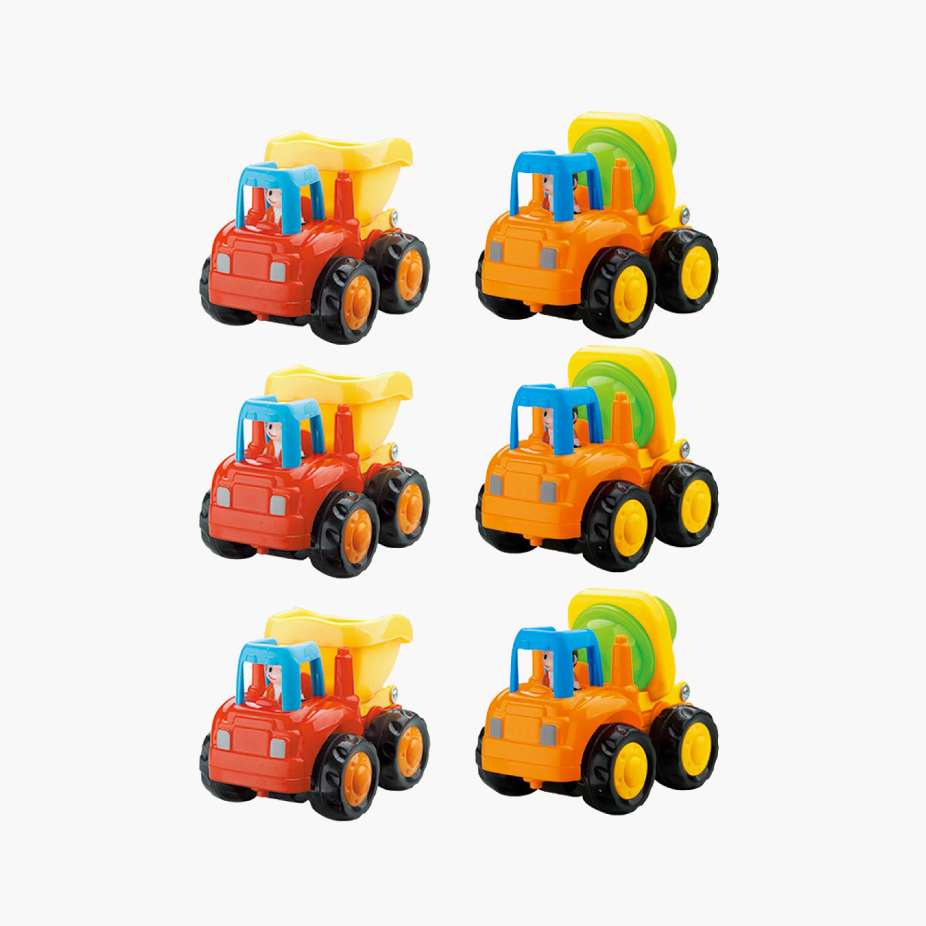 Hola 6-Piece Builder 4-WD Construction Truck Set - 18 Months+