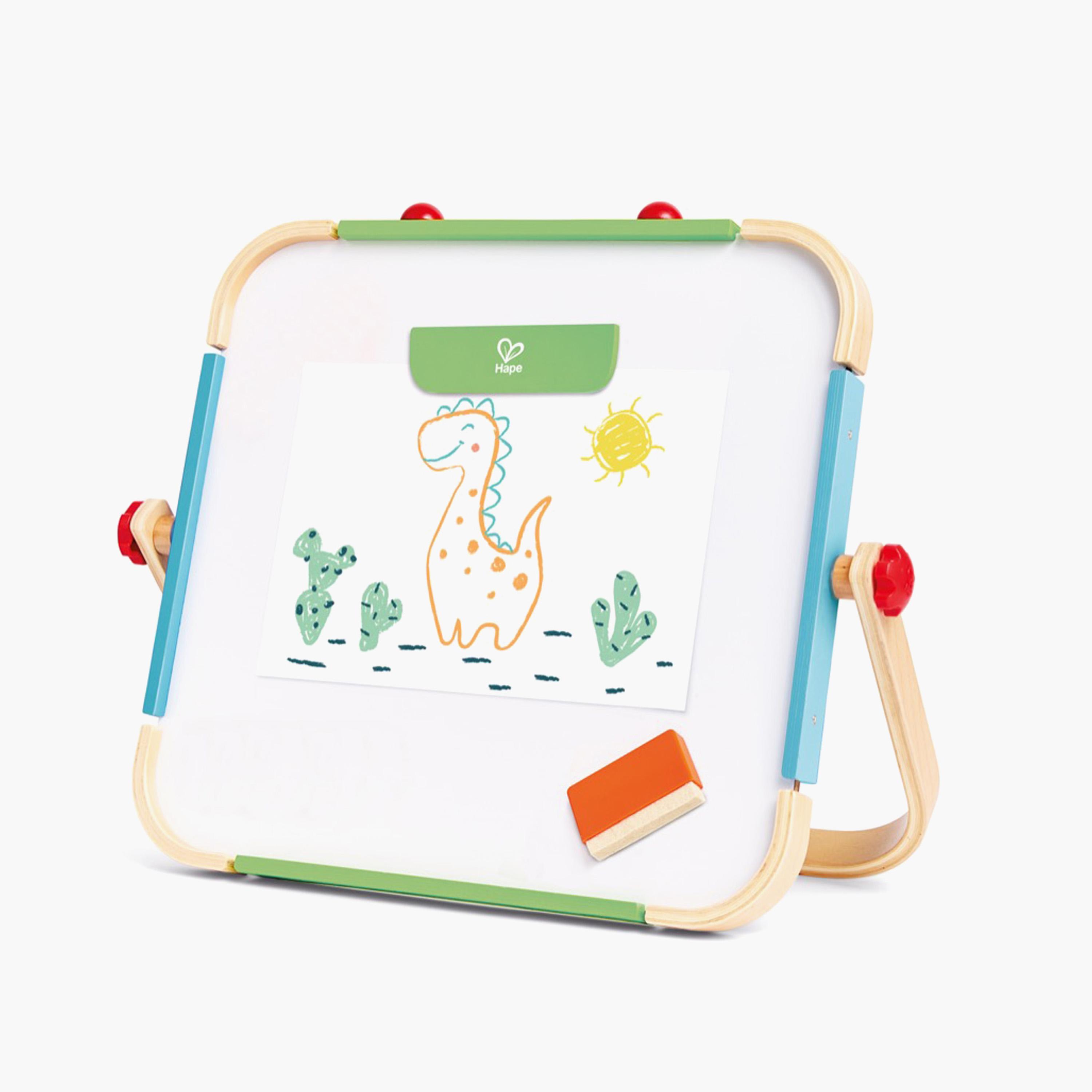 HAPE Anywhere Art Studio 5-Piece Magnetic Whiteboard and Chalkboard Easel Set