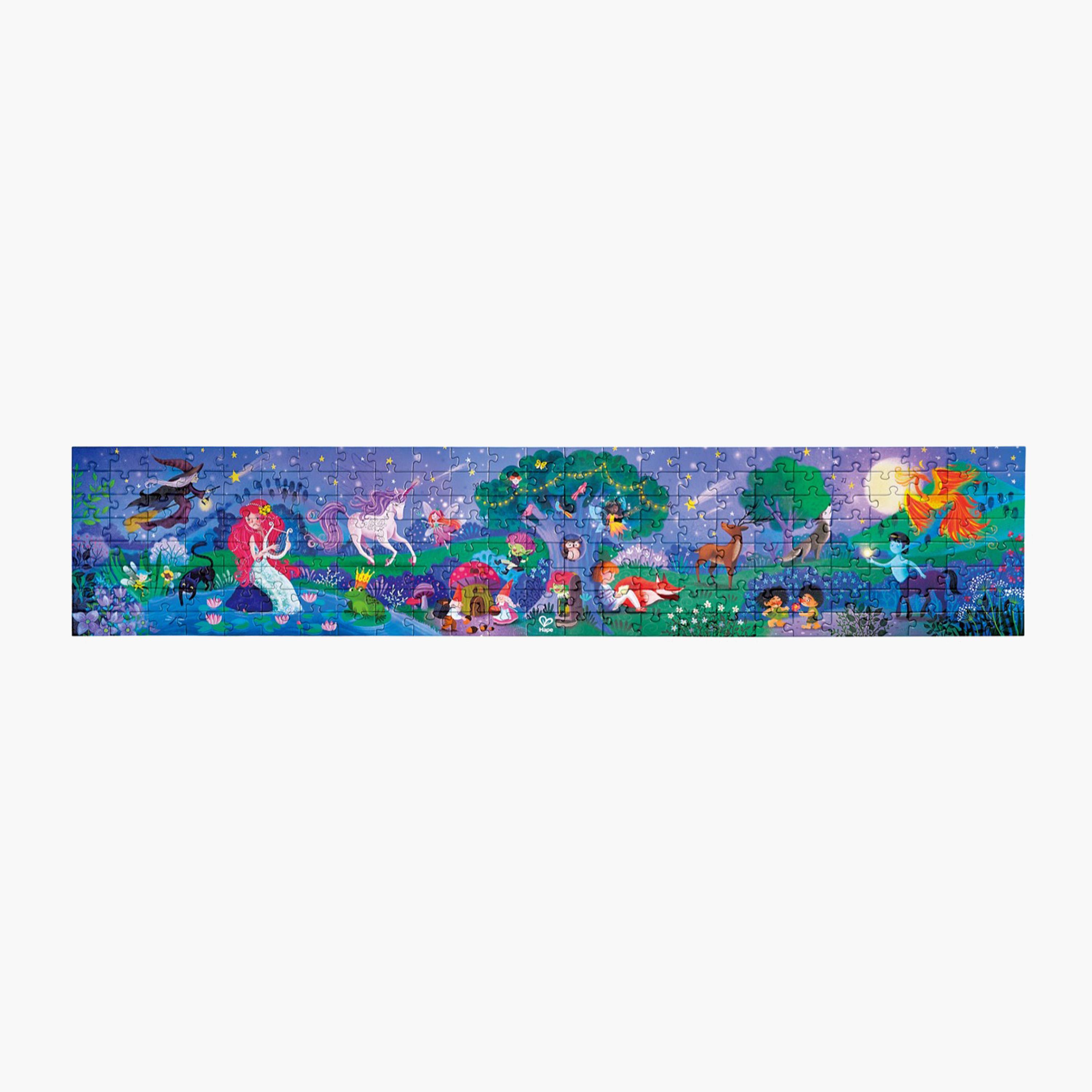 HAPE 200-Piece Glow-in-the-Dark Magic Forest Puzzle