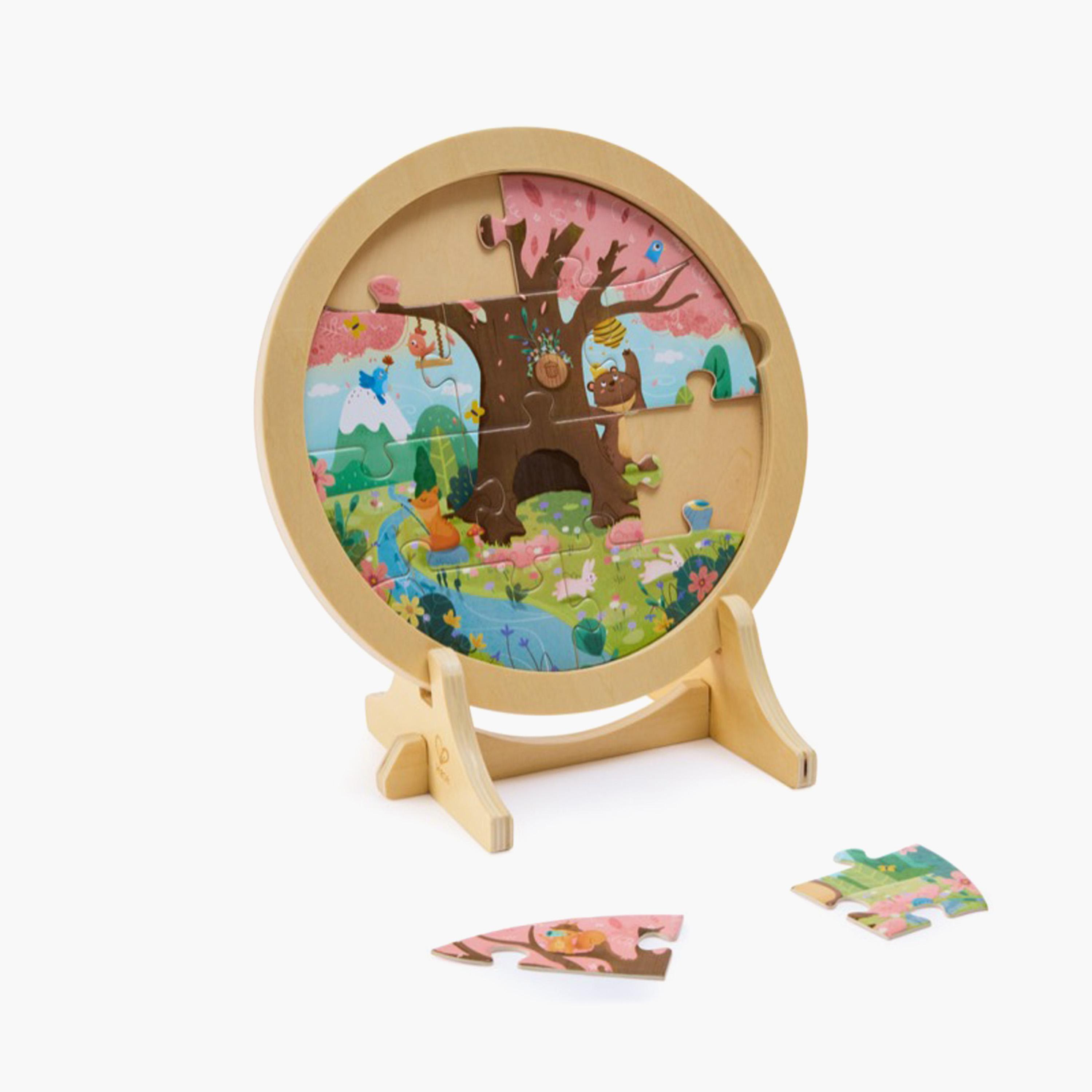 HAPE 25-Piece Four Season Layer Educational Puzzle with Stand