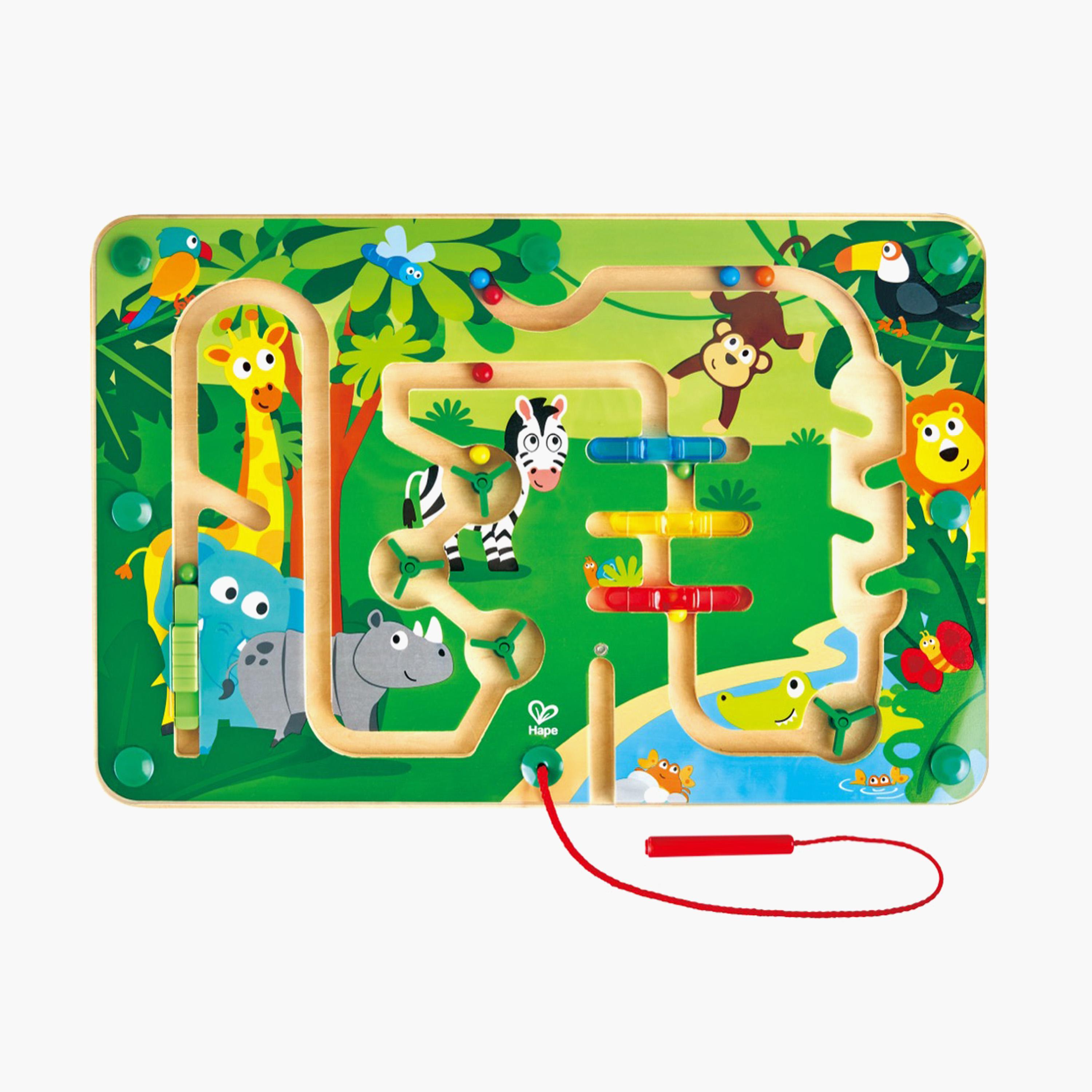 HAPE Wooden Magnetic Educational Jungle Maze