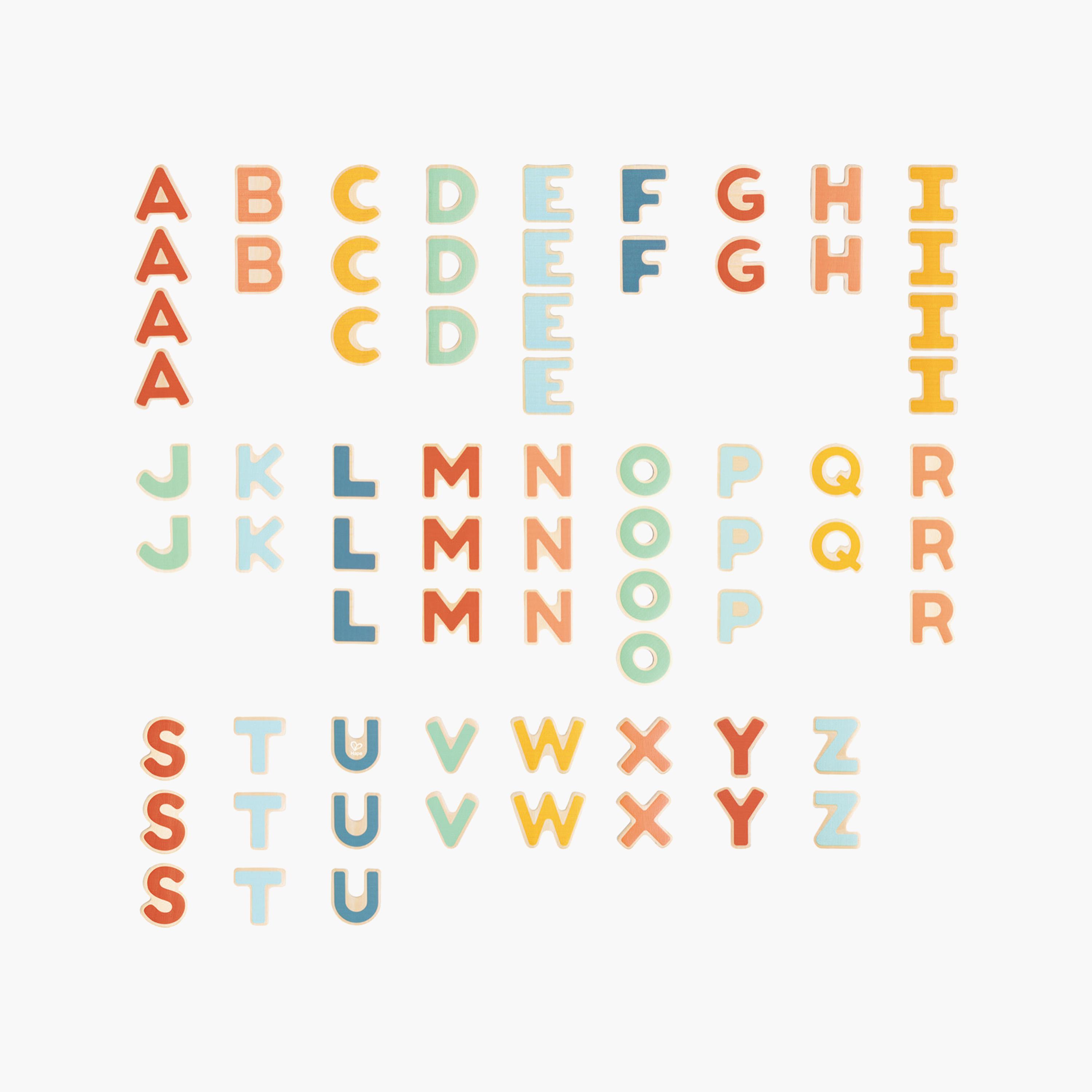 HAPE 70-Piece Wooden Magnetic Letters Set