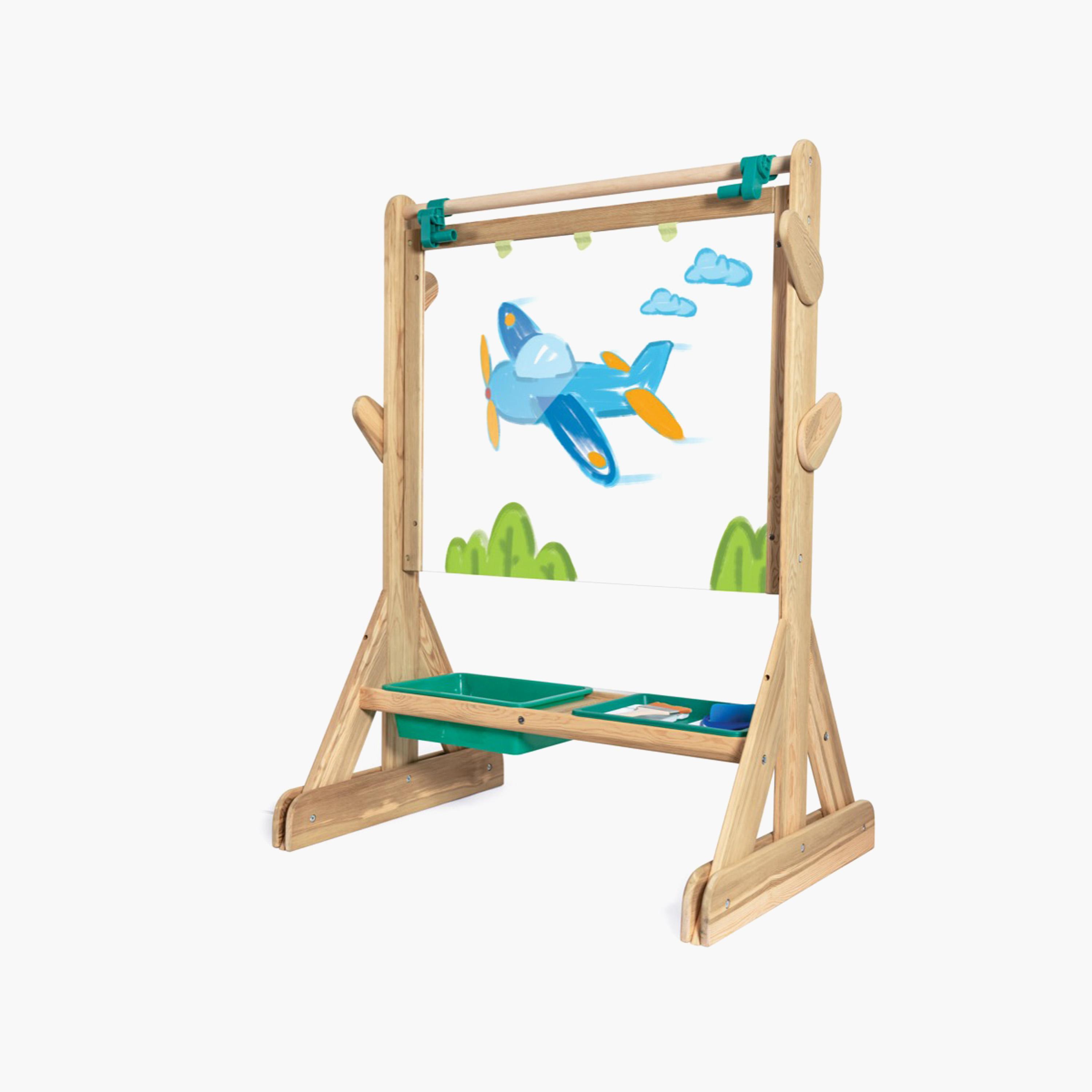 HAPE Wooden Double-Sided Outdoor Art Easel with Accessories