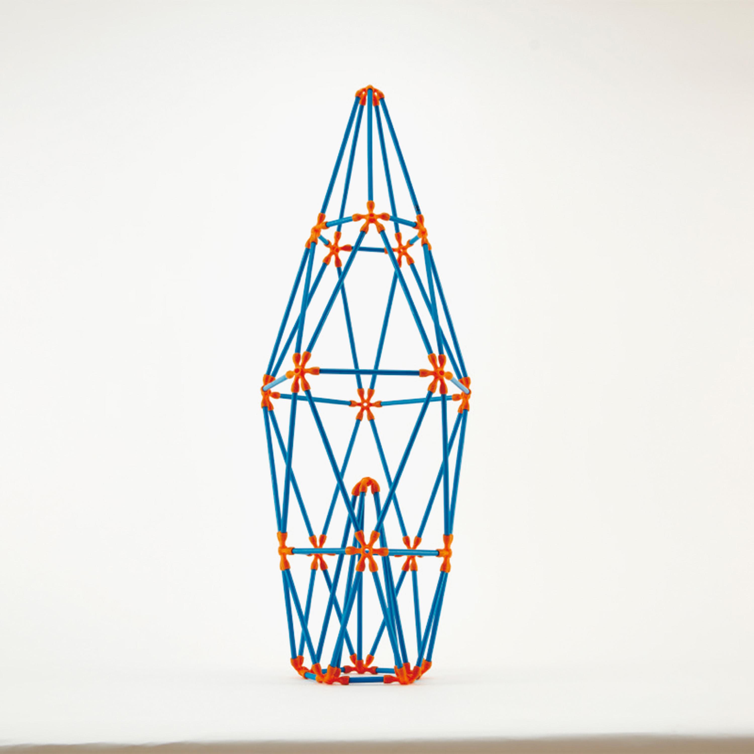HAPE 132-Piece Flexistix Multi-Tower Bamboo Construction Set