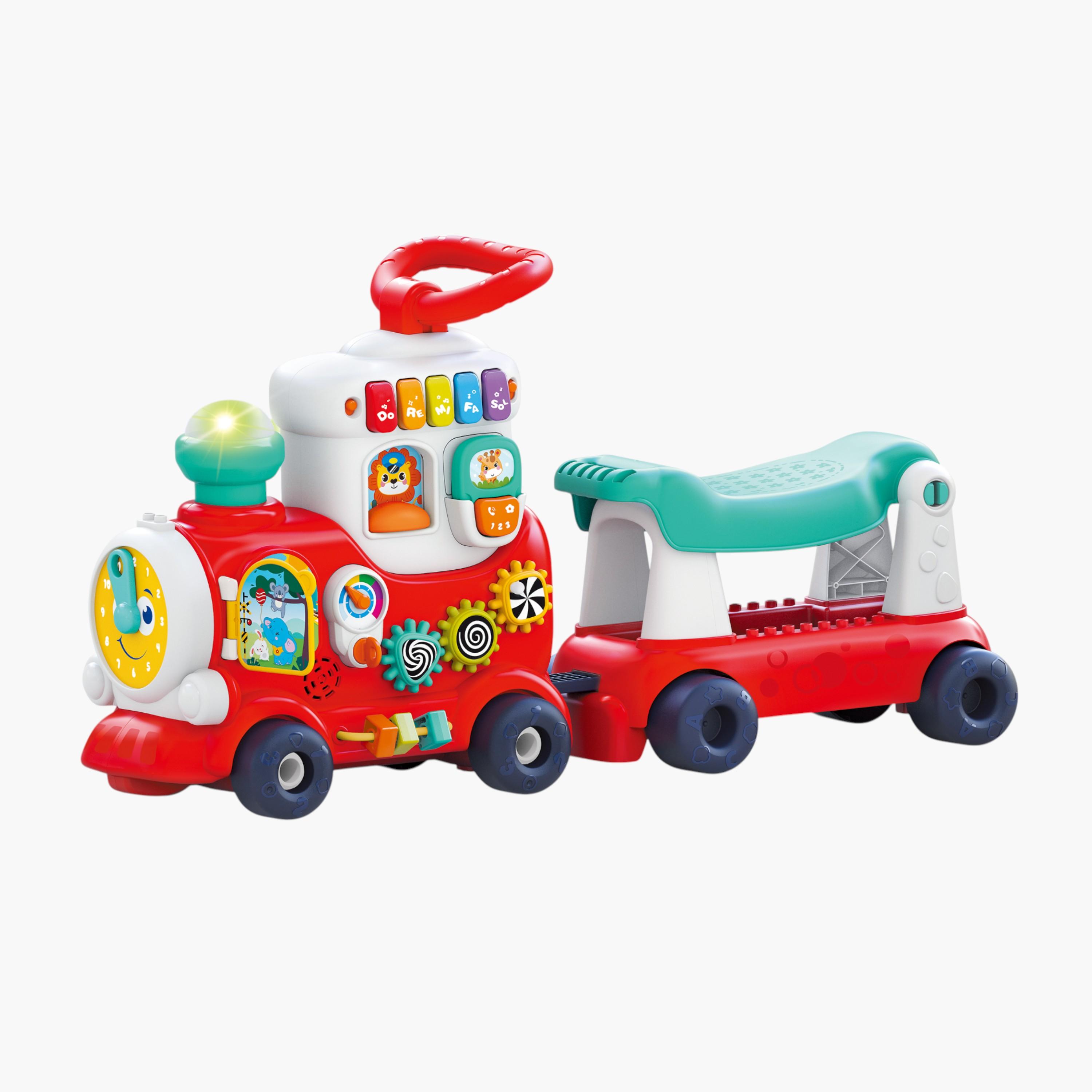 Hola 4-in-1 Push Walker and Ride-On Learning Train - 12 Months+