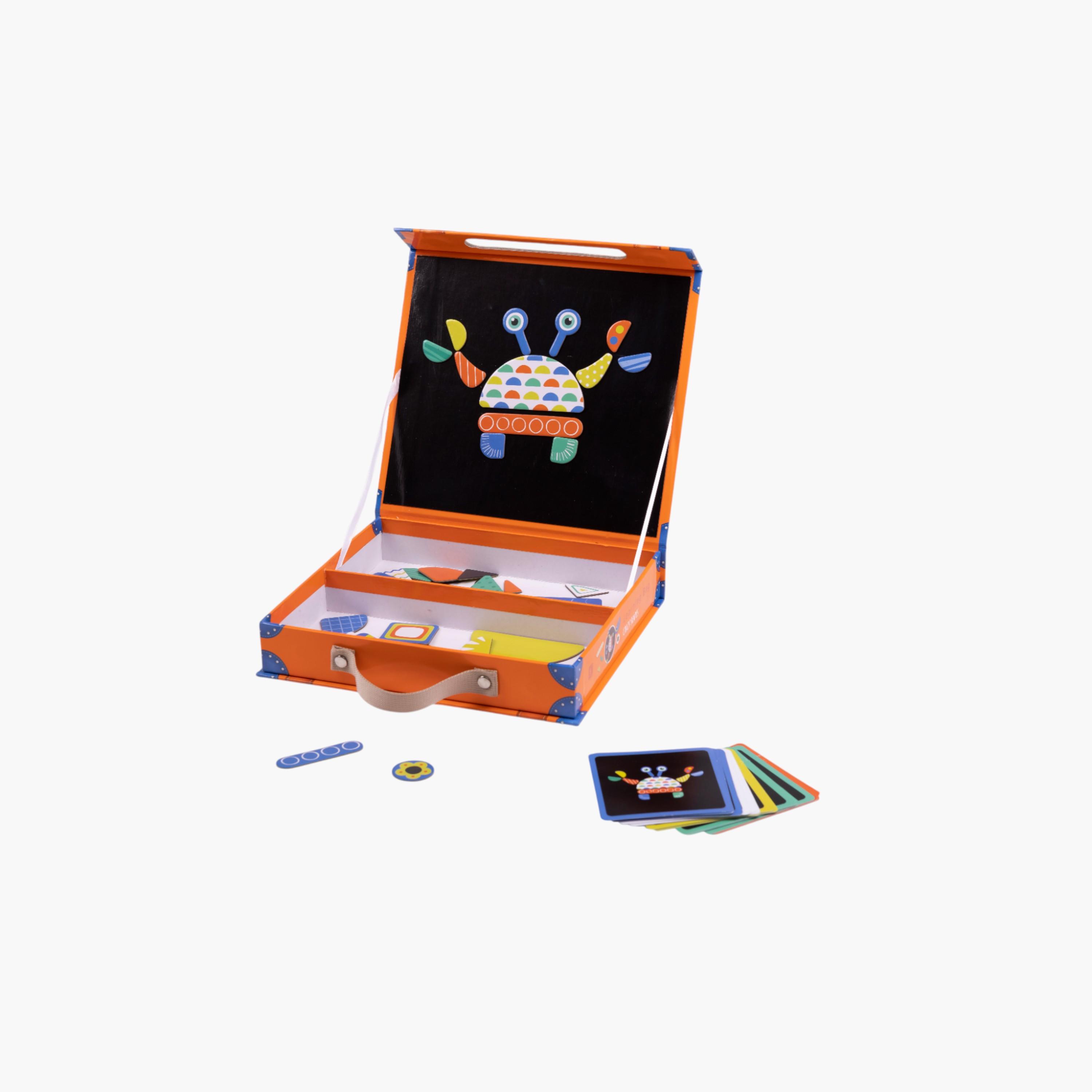 Eurekakids 67-Piece Magnetic Crazy Shapes and Cards Set