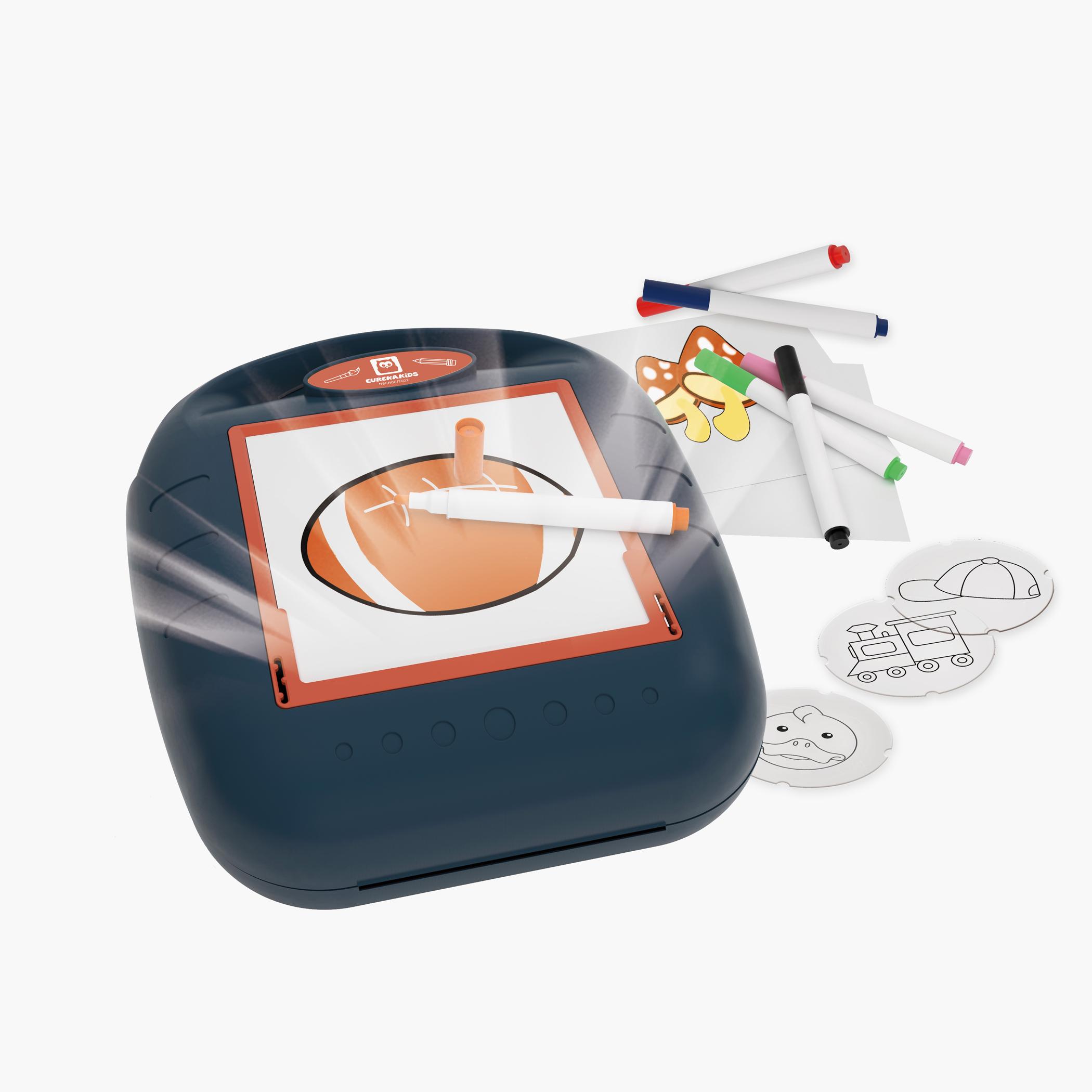 Eurekakids 56-Piece Drawing Projector with Light