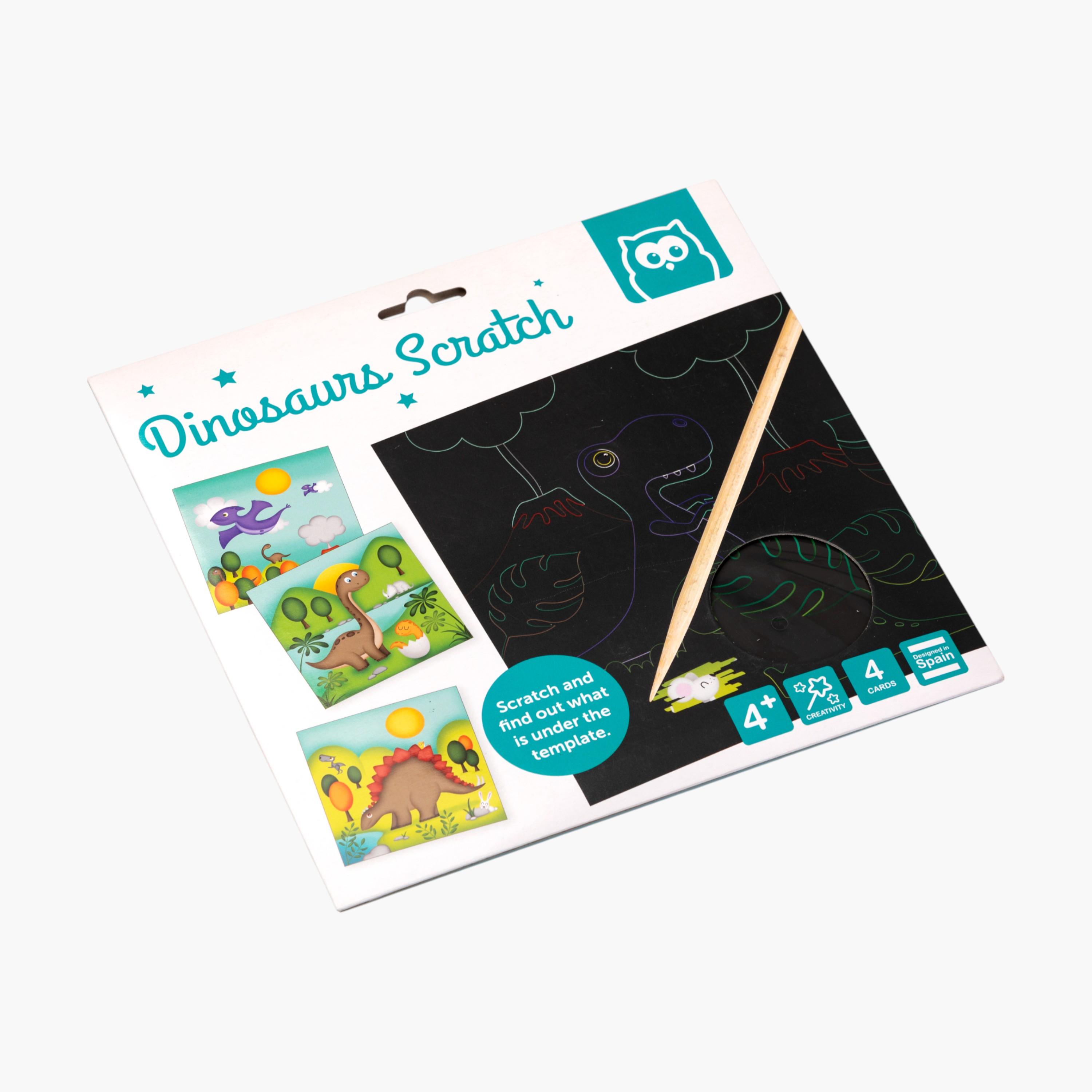 Eurekakids Dinosaurs Scratch Art Set
