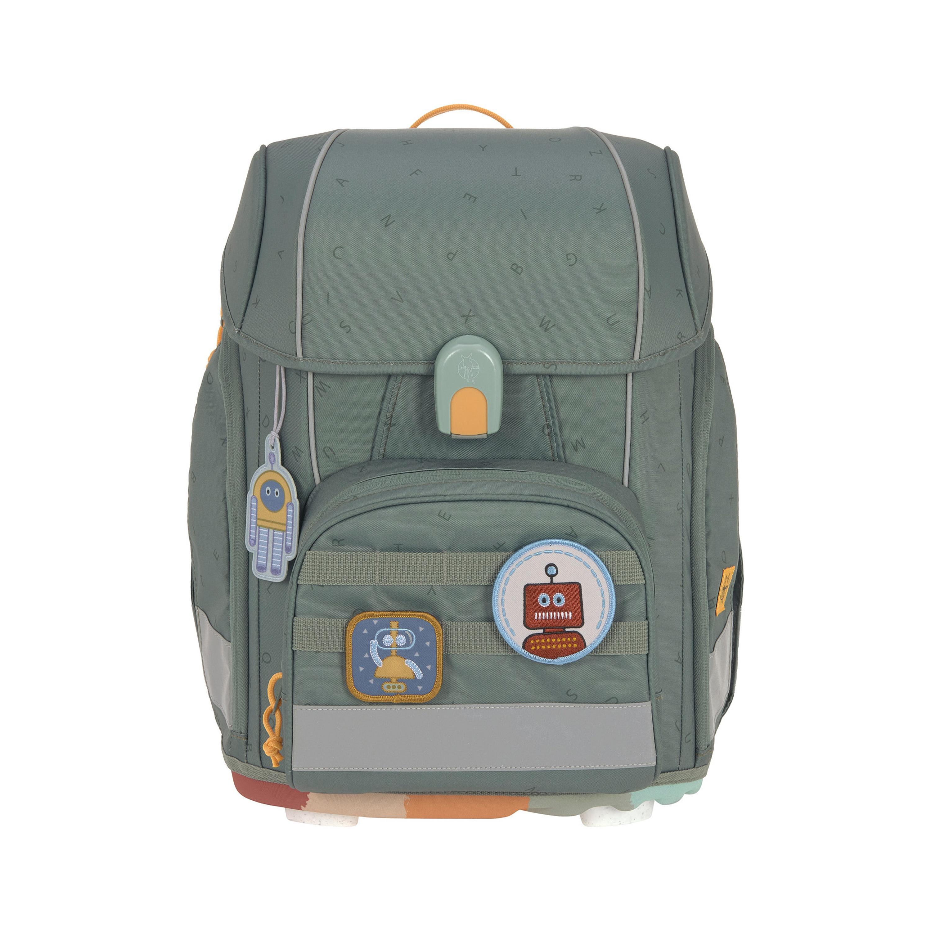 LASSIG BOXY Letters Printed Unique School Bag Set - Green - 21 Litre-school-bagsandbackpacks-sets-image-6