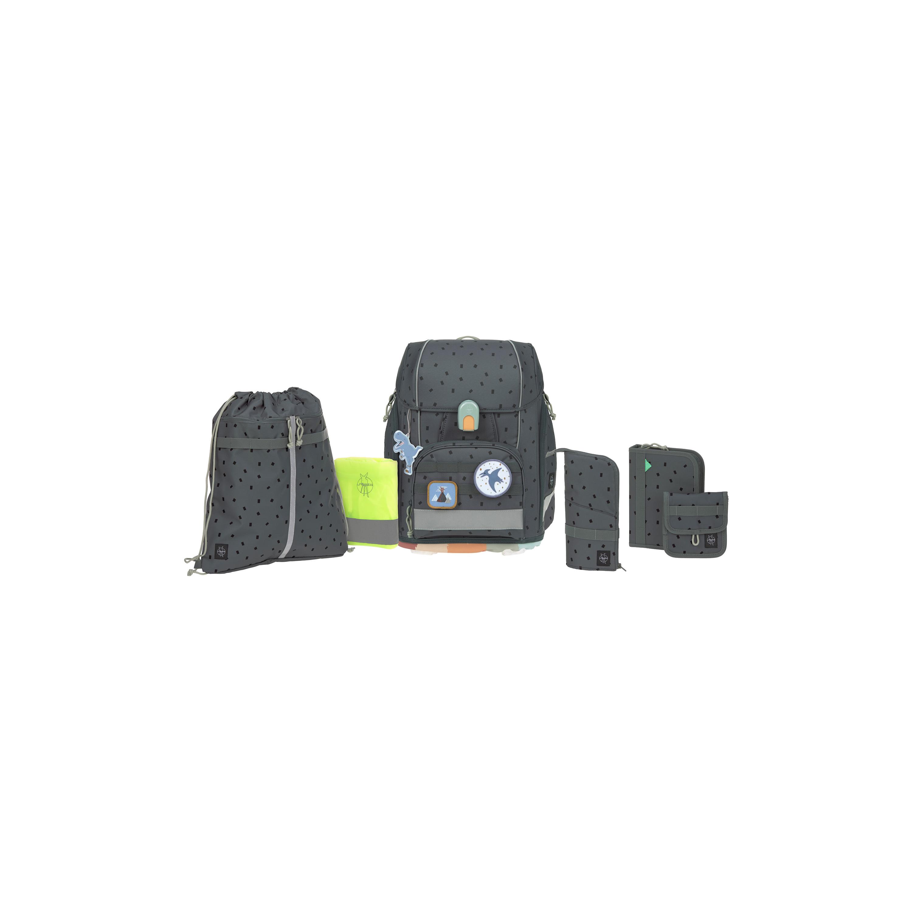 LASSIG BOXY Speckles Printed Unique School Bag Set - Anthracite Grey - 21 Litre-school-bagsandbackpacks-sets-image-1