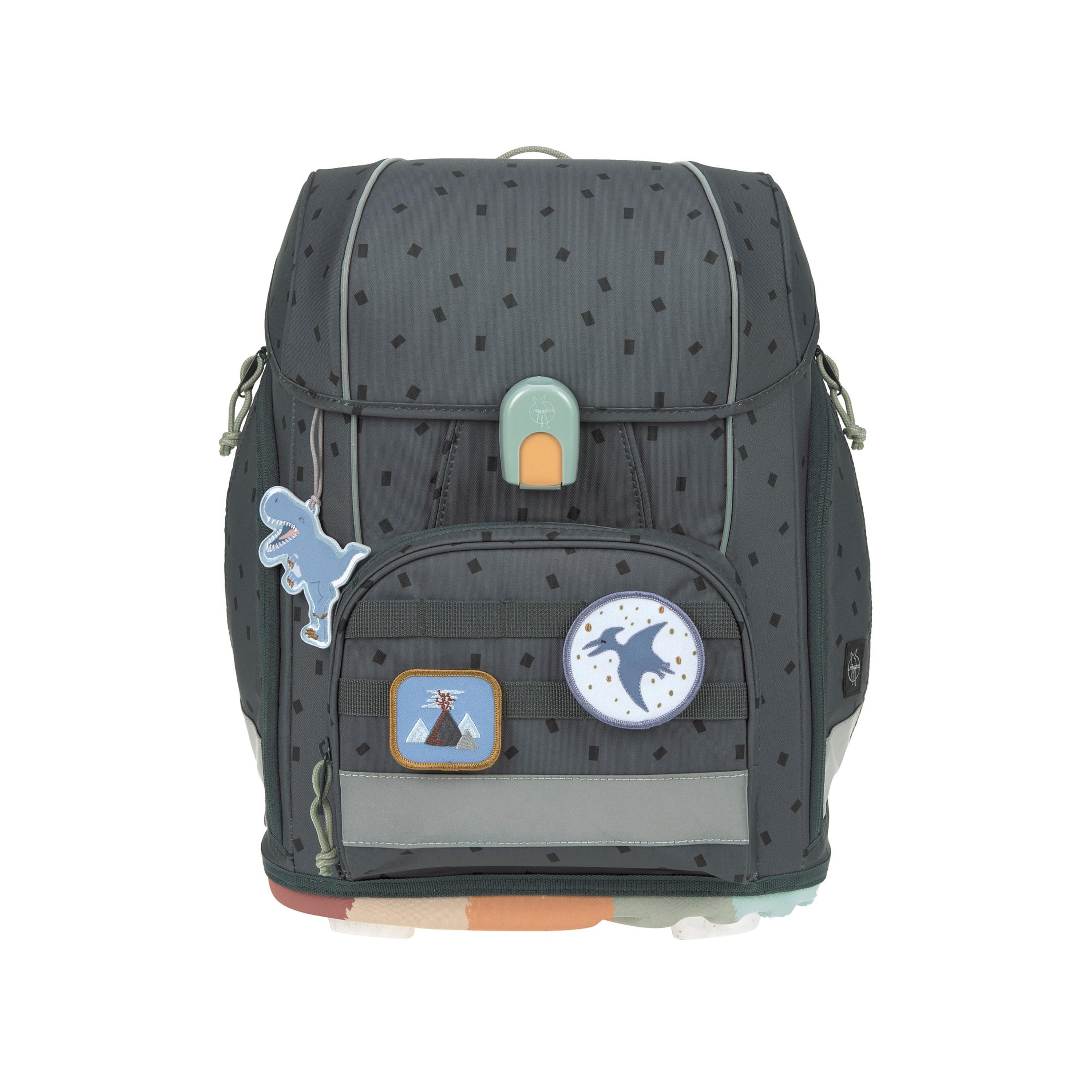 LASSIG BOXY Speckles Printed Unique School Bag Set - Anthracite Grey - 21 Litre-school-bagsandbackpacks-sets-image-6