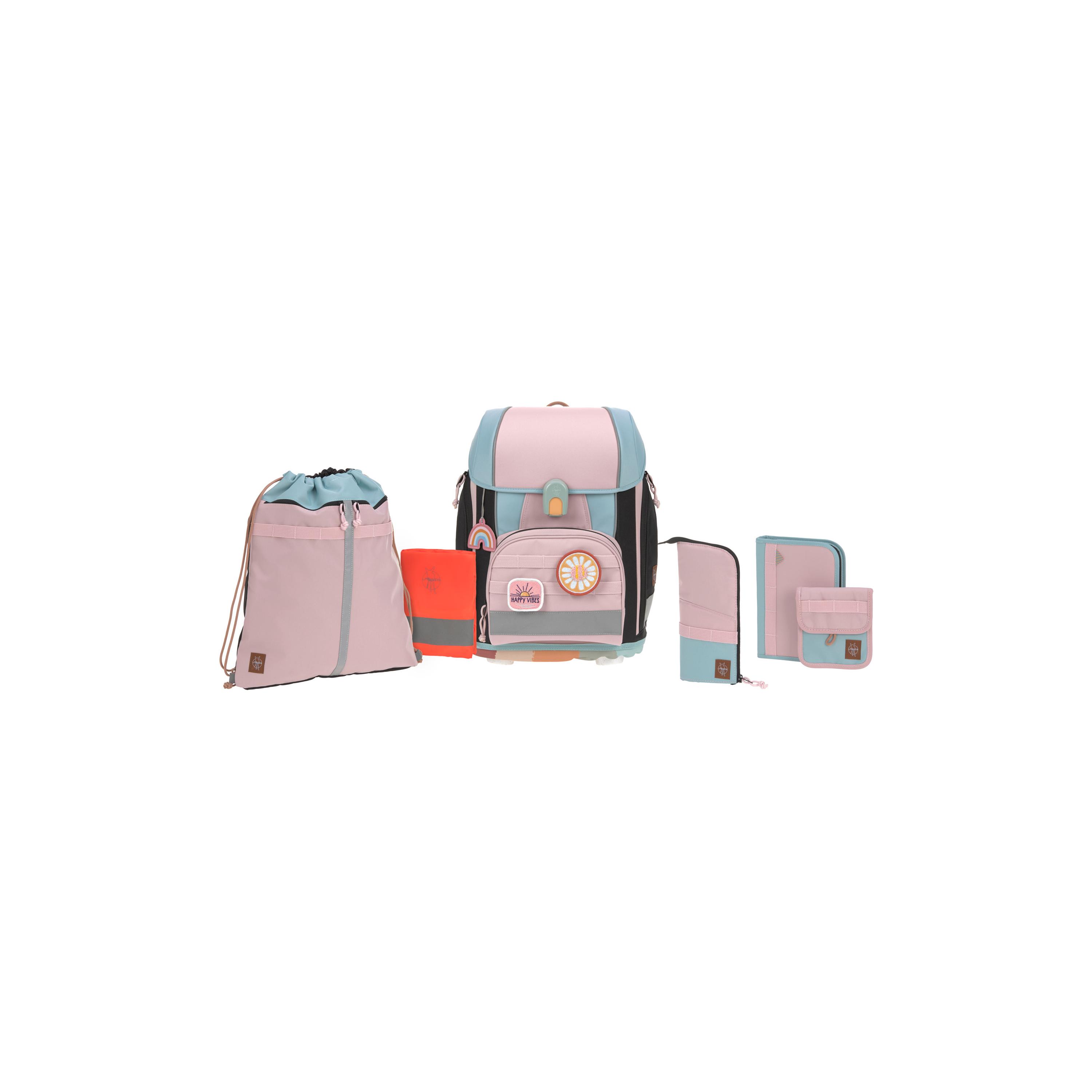 LASSIG BOXY 7-Piece Unique School Bag Set - Blue & Black - 21 Litre-school-bagsandbackpacks-sets-image-1