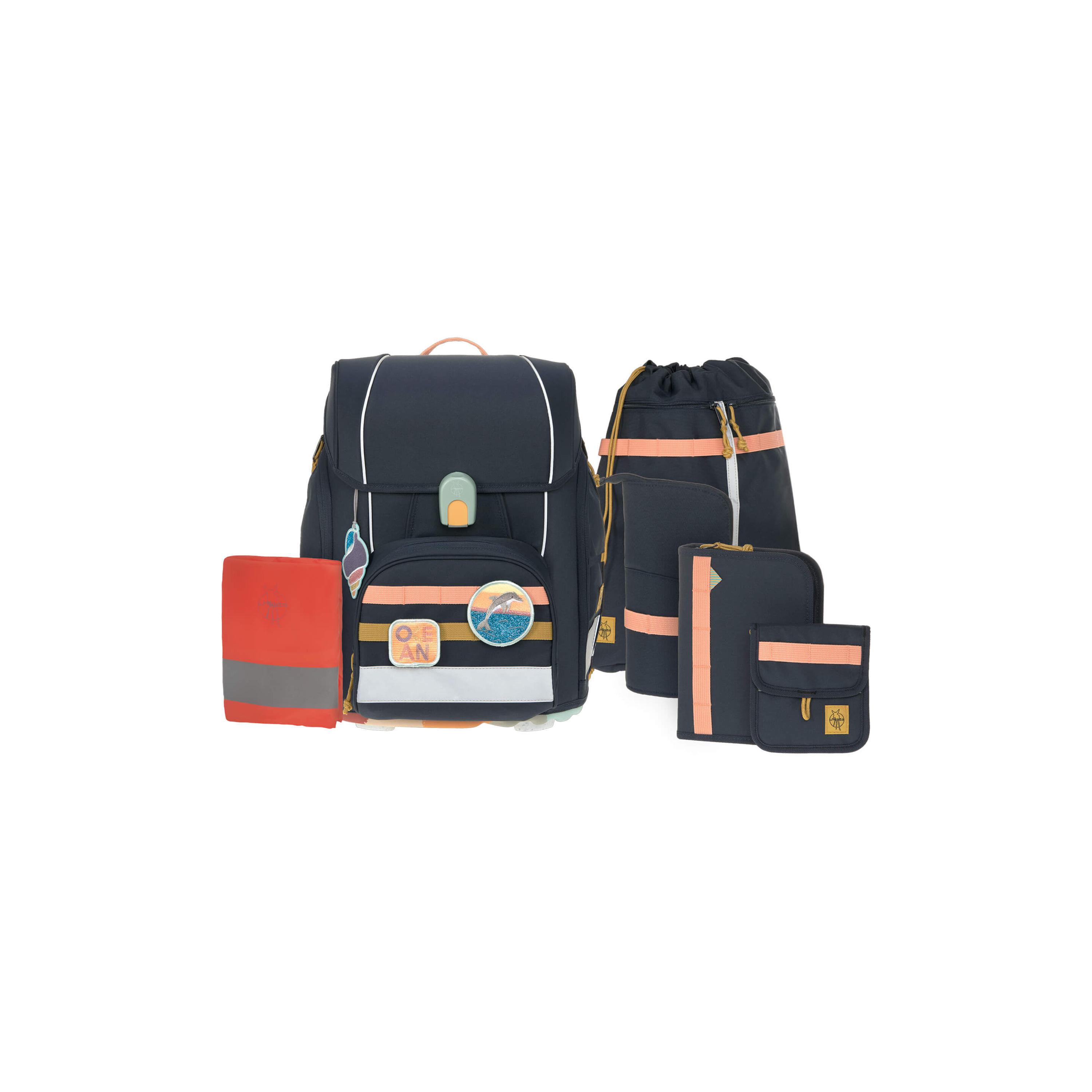 LASSIG BOXY 7-Piece Unique School Bag Set -21 Litre-school-bagsandbackpacks-sets-image-1