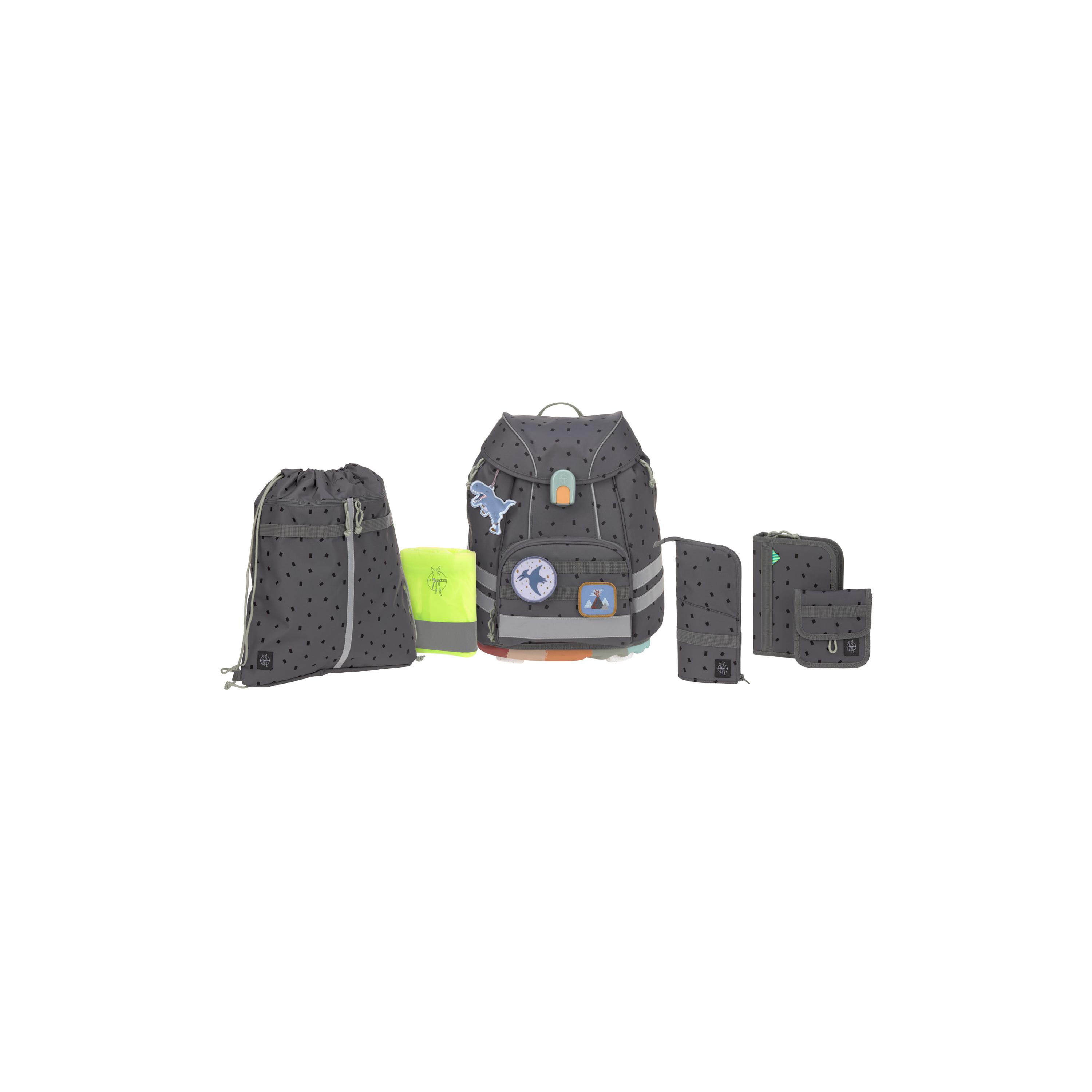 LASSIG FLEXY 7-Piece Unique School Bag Set - Speckles Anthracite - 19 Litre-school-bagsandbackpacks-sets-image-1