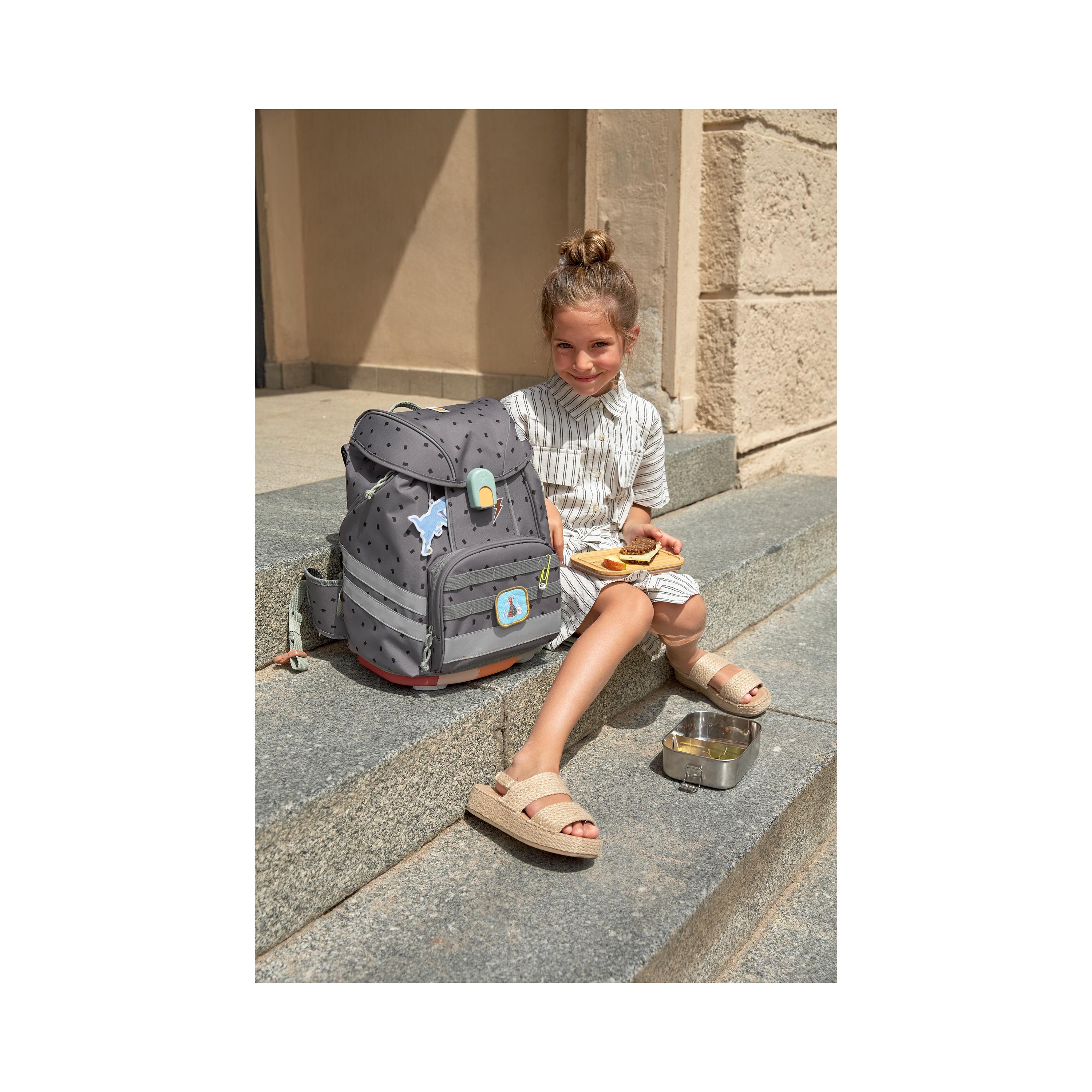 LASSIG FLEXY 7-Piece Unique School Bag Set - Speckles Anthracite - 19 Litre-school-bagsandbackpacks-sets-image-7