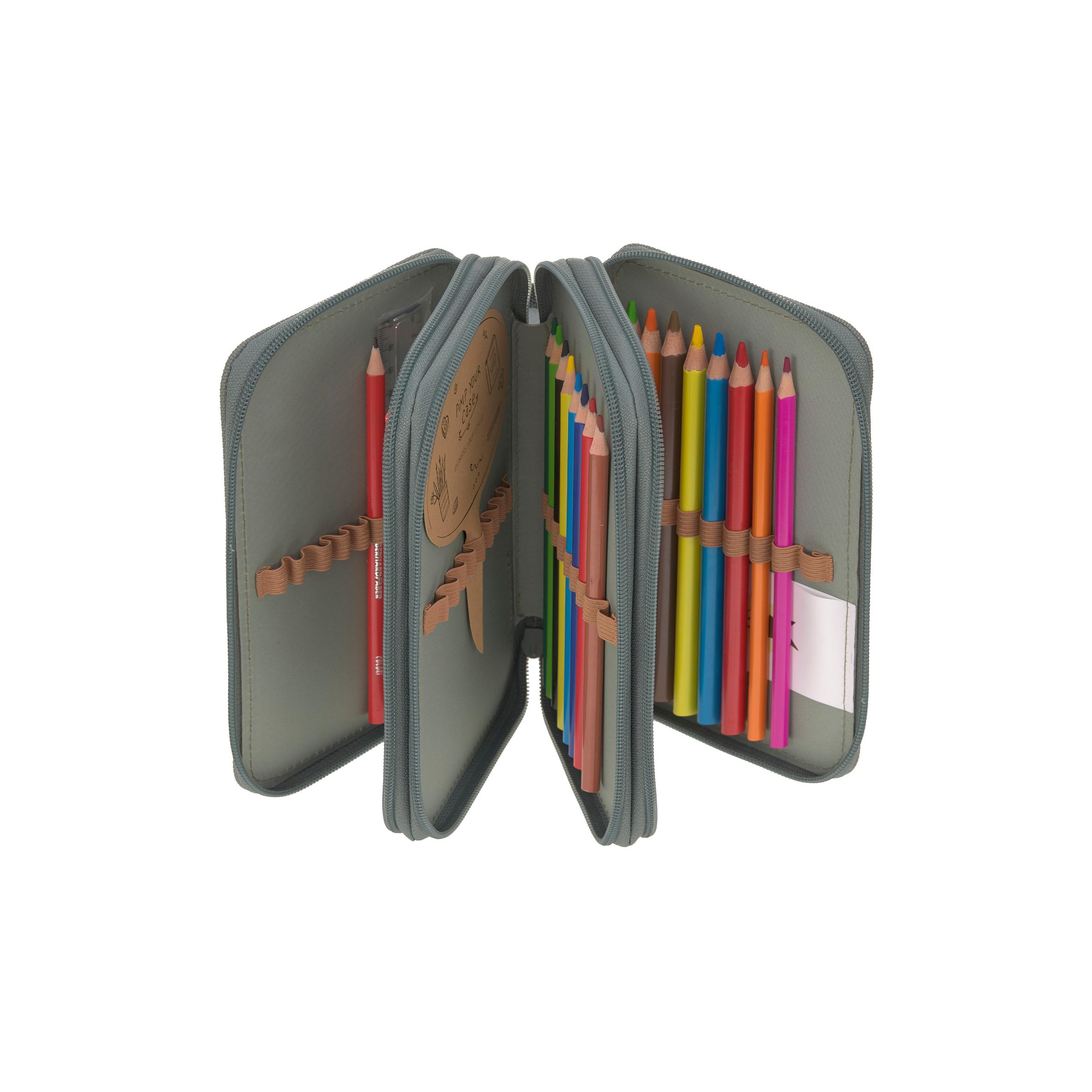 LASSIG Unique Triple Pencil Case - Green-school-stationery-pencilcases-image-3