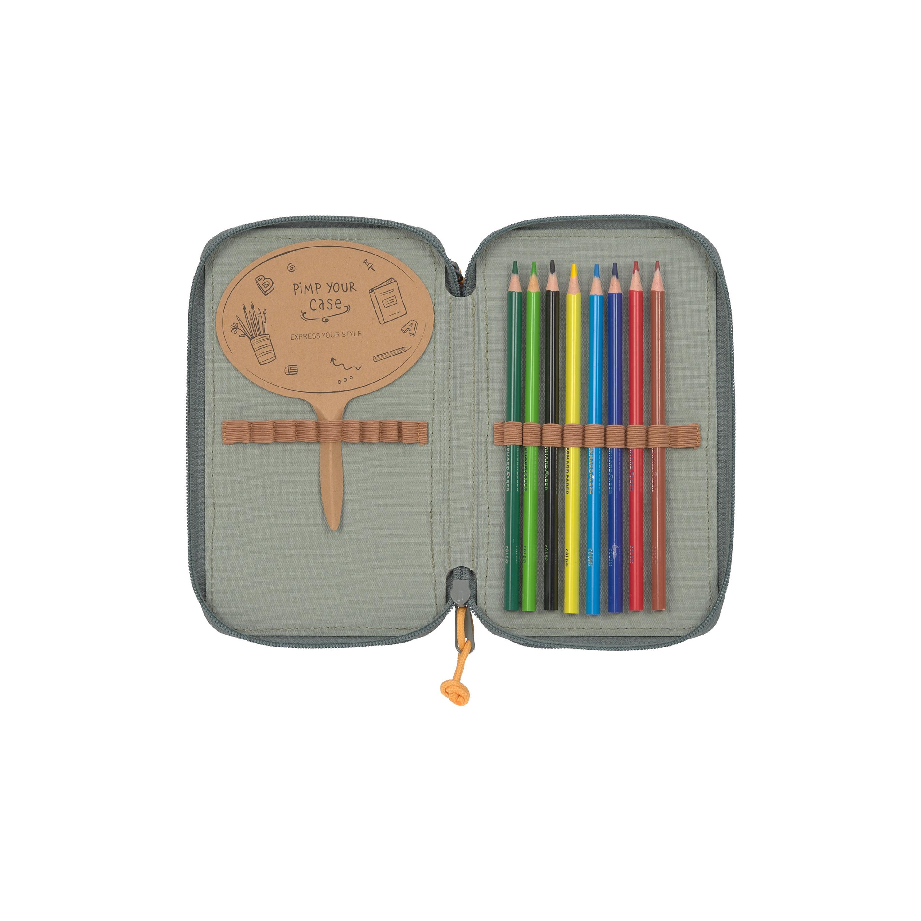 LASSIG Unique Triple Pencil Case - Green-school-stationery-pencilcases-image-5