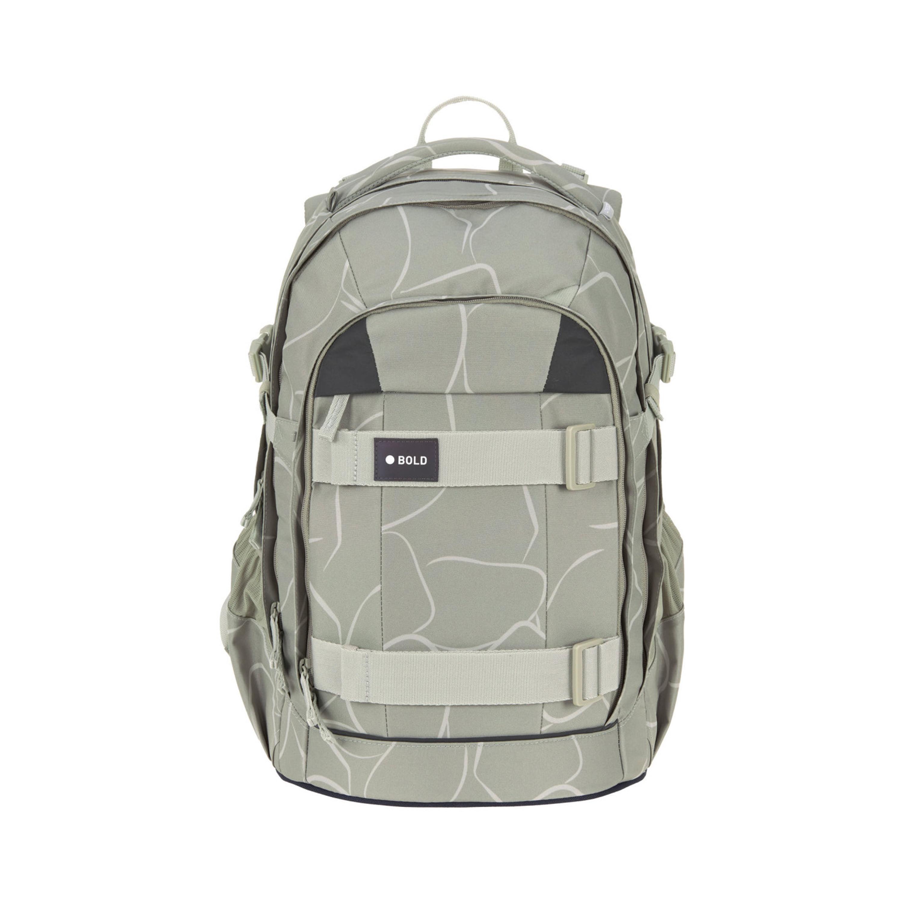 LASSIG BOLD Curve Printed Origin School Backpack - Sage - 30 Litre-school-bagsandbackpacks-backpacks-image-1