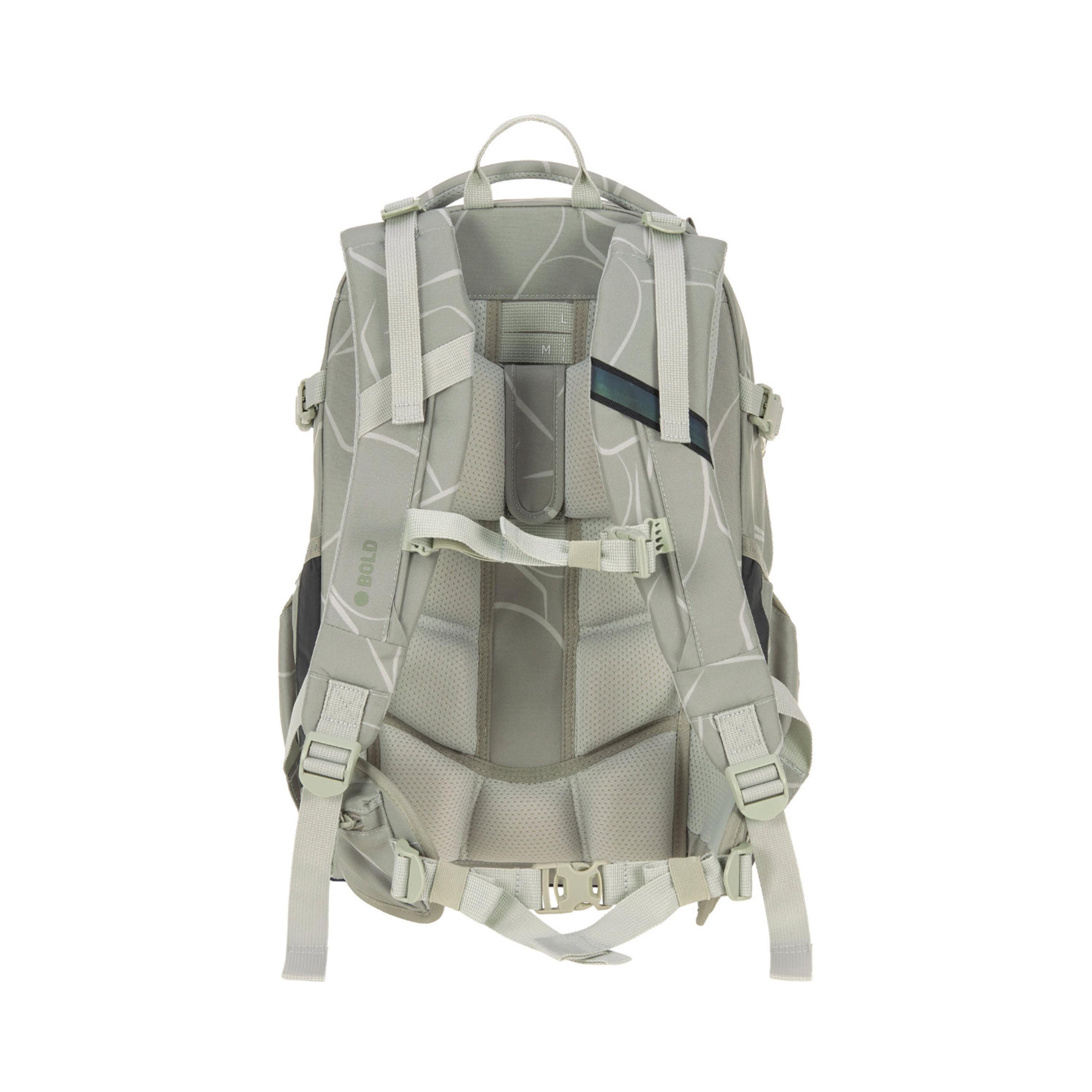 LASSIG BOLD Curve Printed Origin School Backpack - Sage - 30 Litre-school-bagsandbackpacks-backpacks-image-2