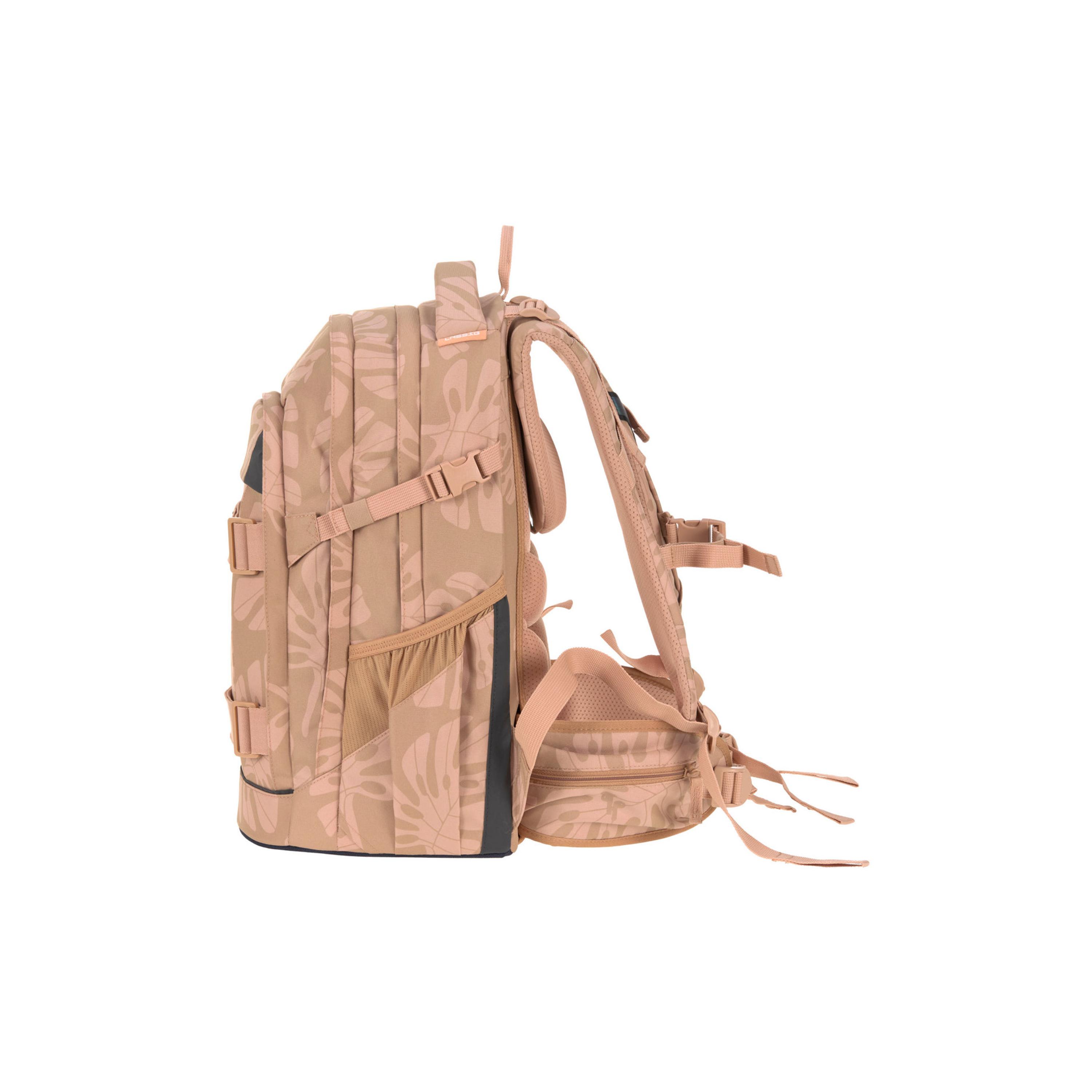 LASSIG BOLD Leaves Printed Origin School Backpack - Caramel - 30 Litre-school-bagsandbackpacks-backpacks-image-4