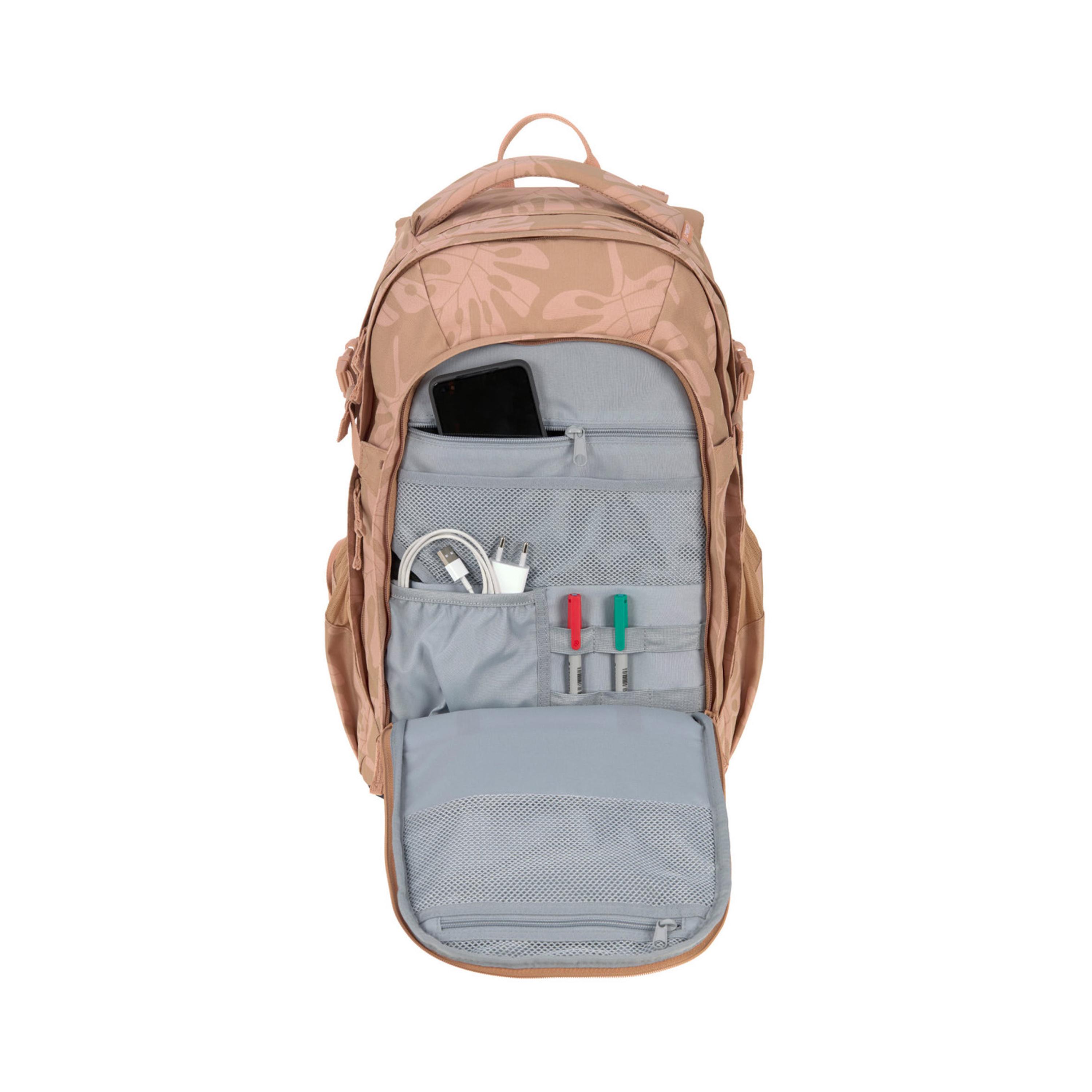 LASSIG BOLD Leaves Printed Origin School Backpack - Caramel - 30 Litre-school-bagsandbackpacks-backpacks-image-6