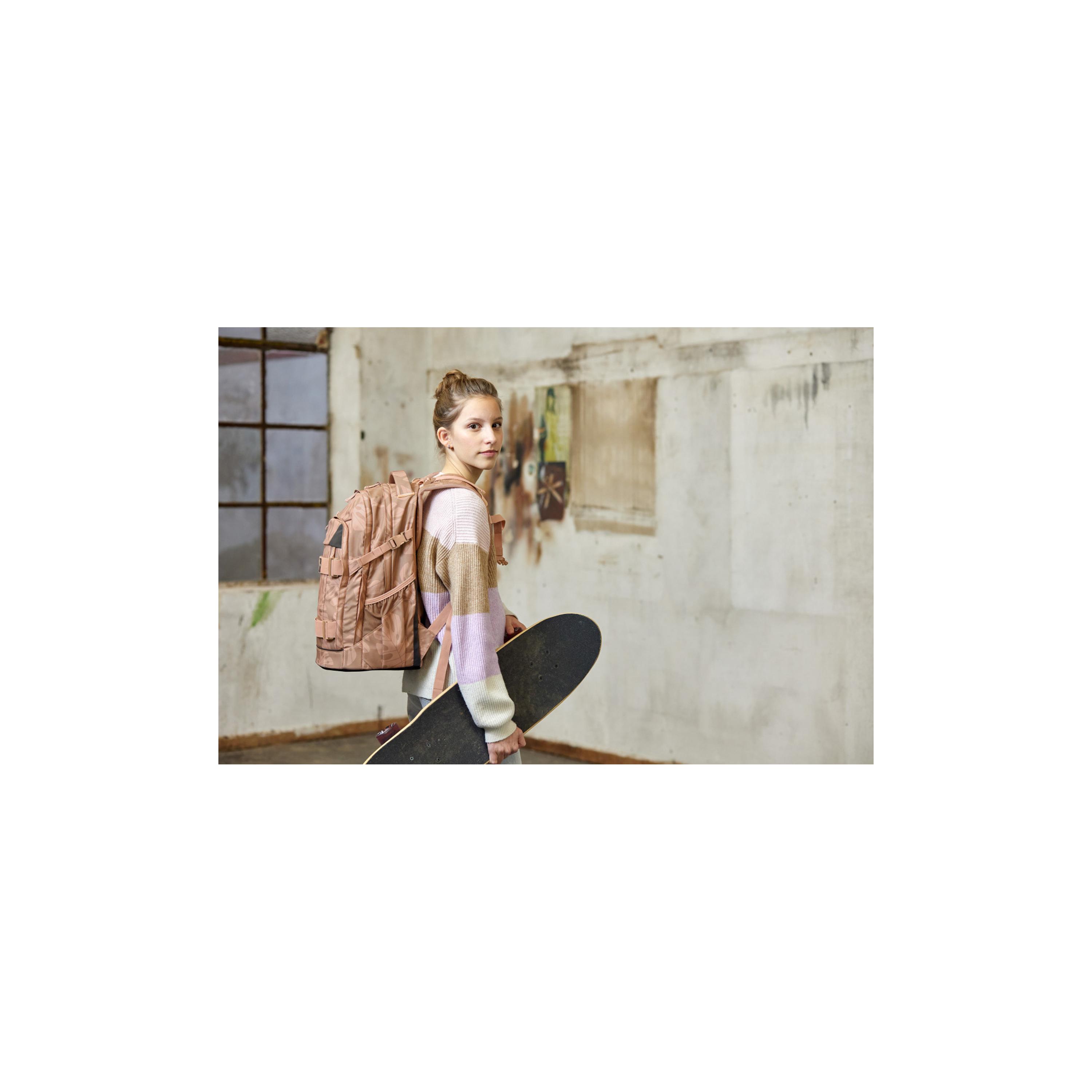 LASSIG BOLD Leaves Printed Origin School Backpack - Caramel - 30 Litre-school-bagsandbackpacks-backpacks-image-9