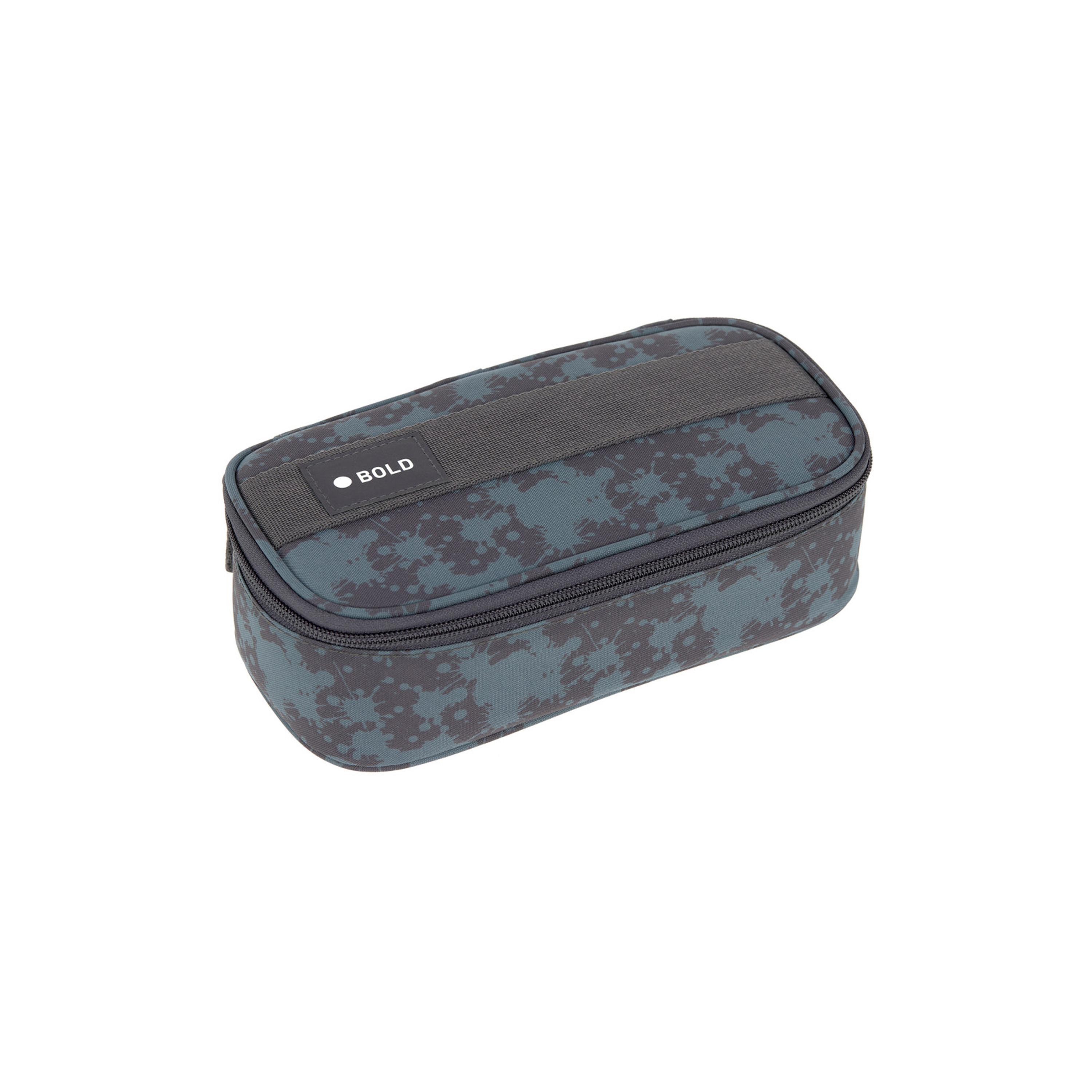 LASSIG Bold Spots Printed Spacy School Pencil Case - Spots - Blue-school-stationery-pencilcases-image-1