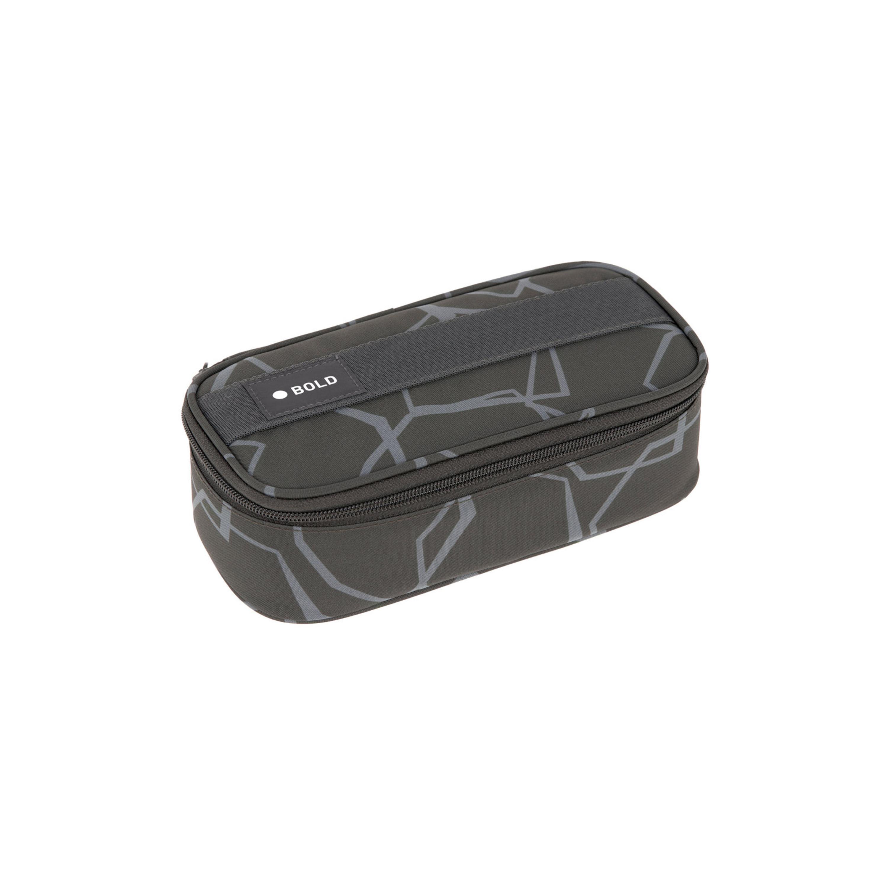 LASSIG Bold Edges Printed Spacy School Pencil Case - Grey-school-stationery-pencilcases-image-1