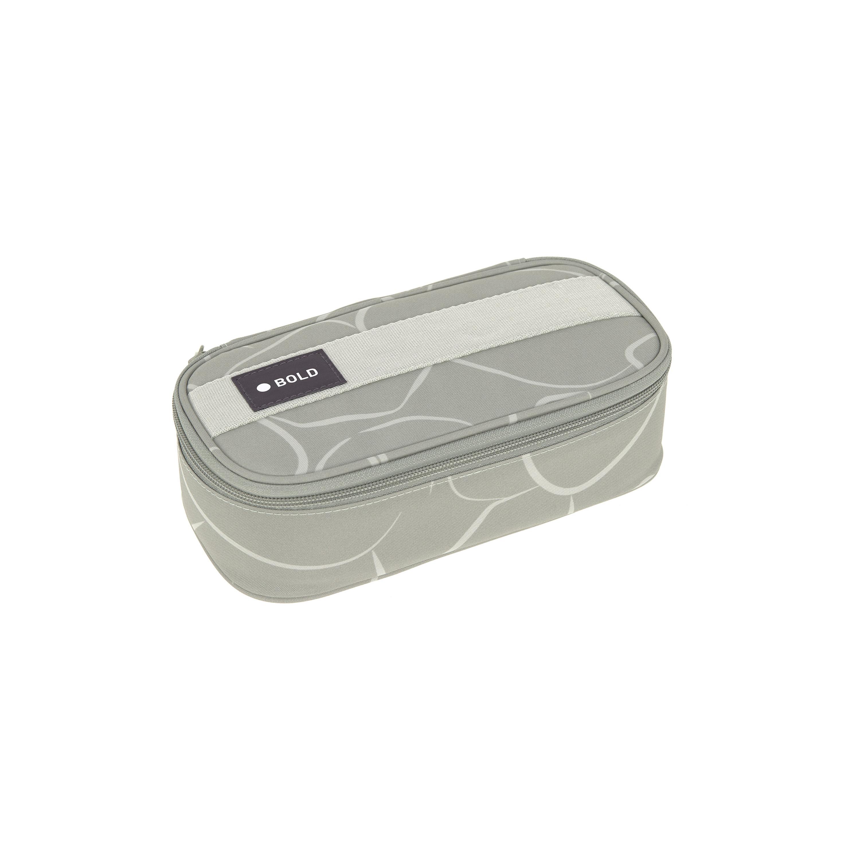 LASSIG Bold Curve Printed Spacy School Pencil Case - Sage-school-stationery-pencilcases-image-1