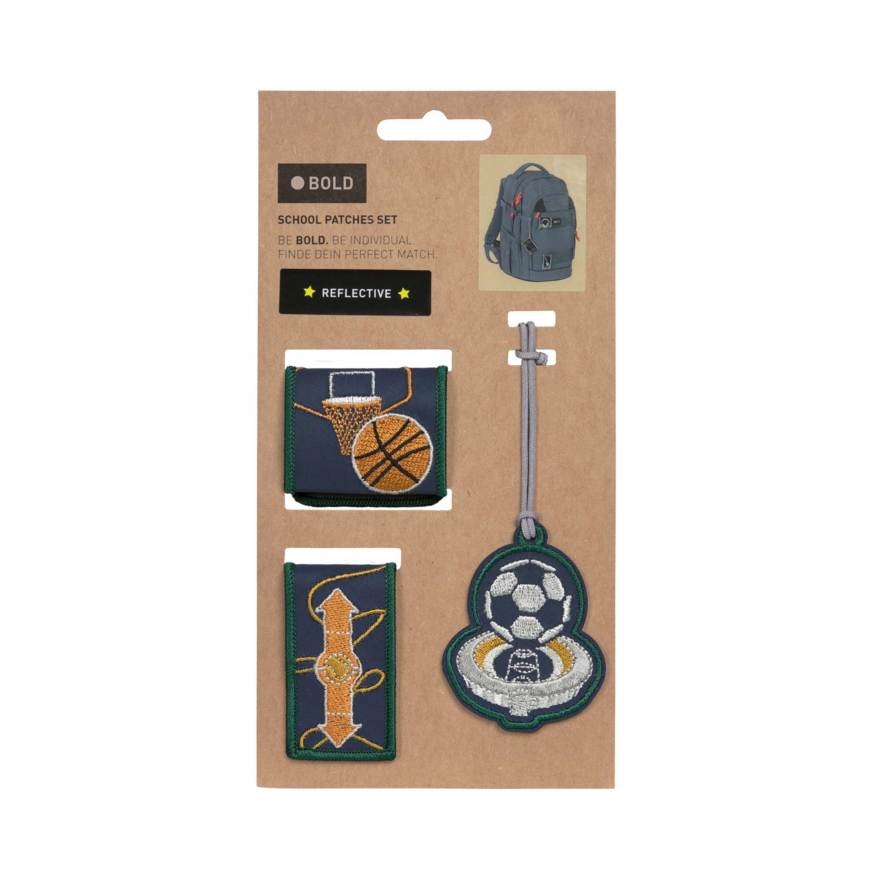 LASSIG BOLD Pendant with 2-Piece Match Patches - Sport-girls-accessories-keyringsandbagcharms-image-3